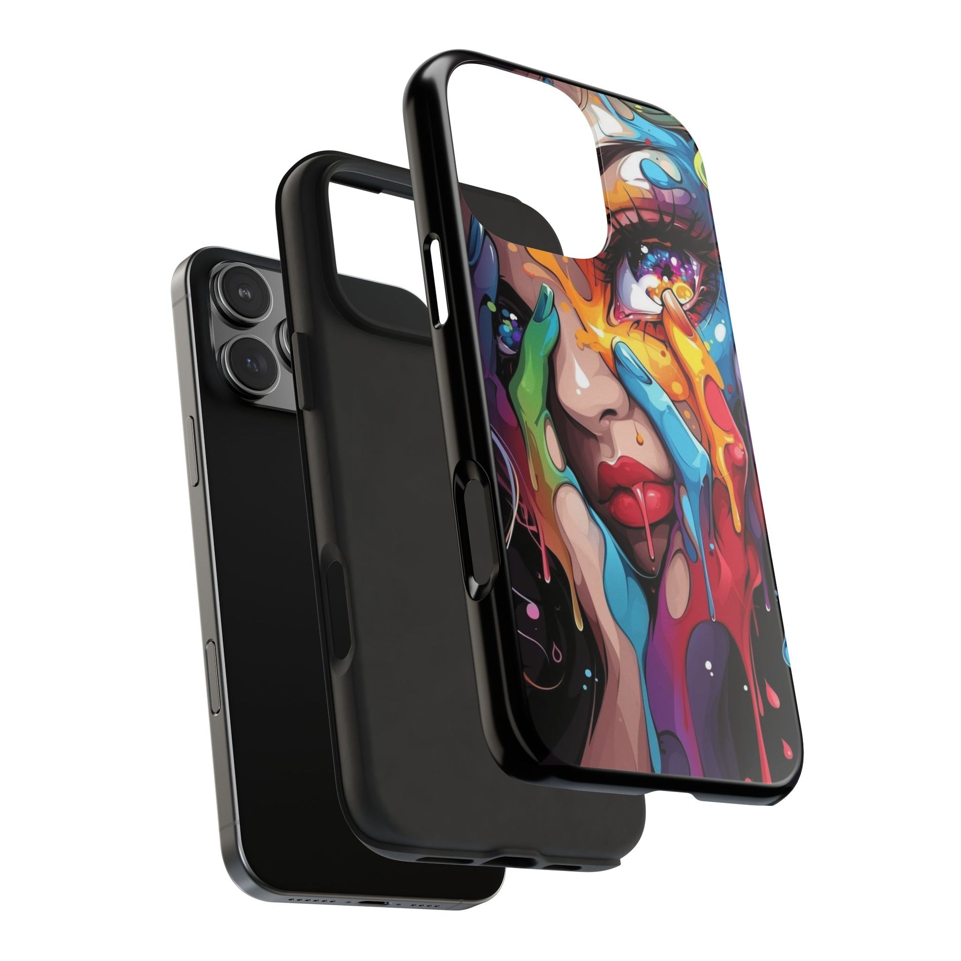 Sexy Girl Paint Drip Theme Phone Cases for Iphones & Samsung Phones