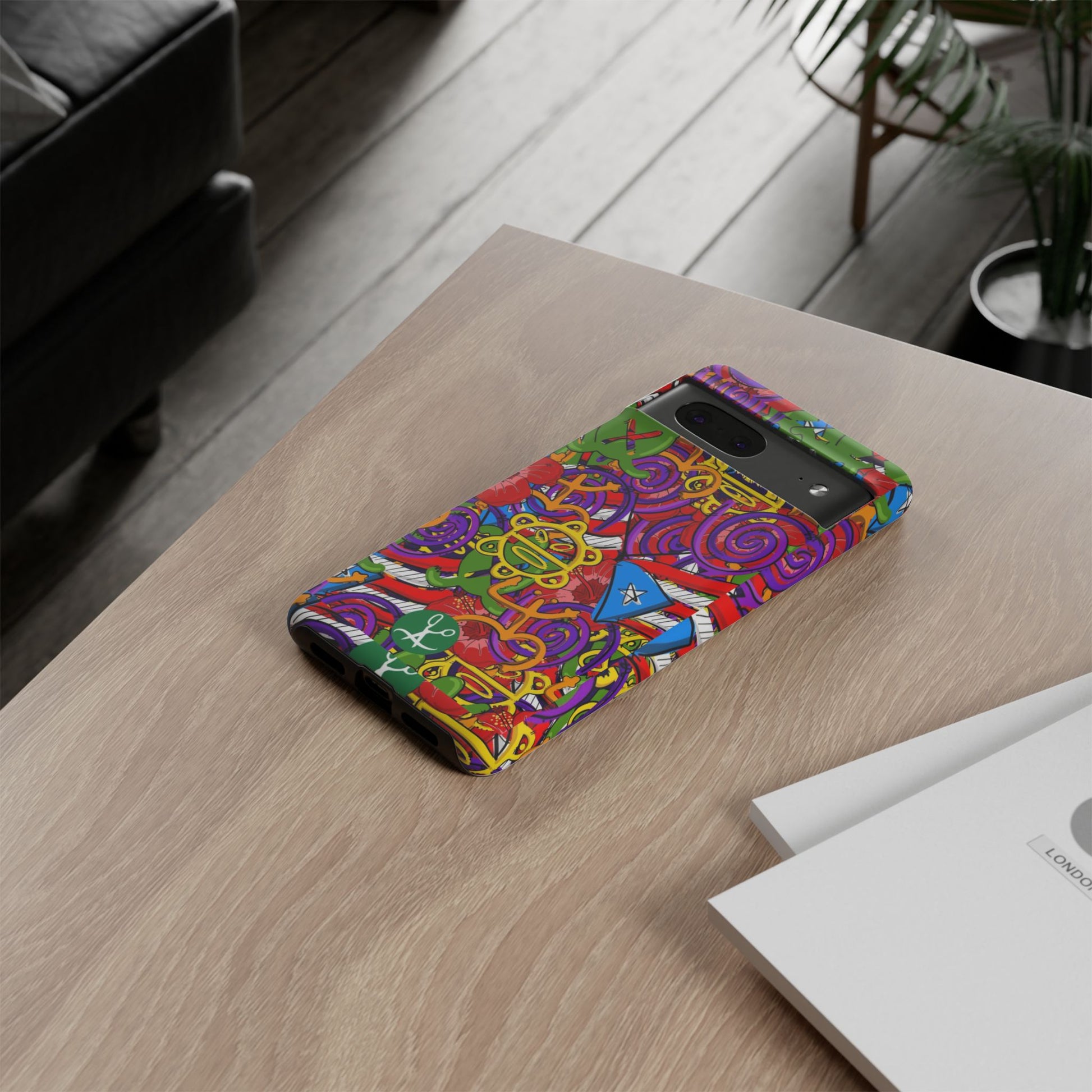 Puerto Rico Taino Tribal Art Tough Cases for iPhones, Samsung, and Pixel