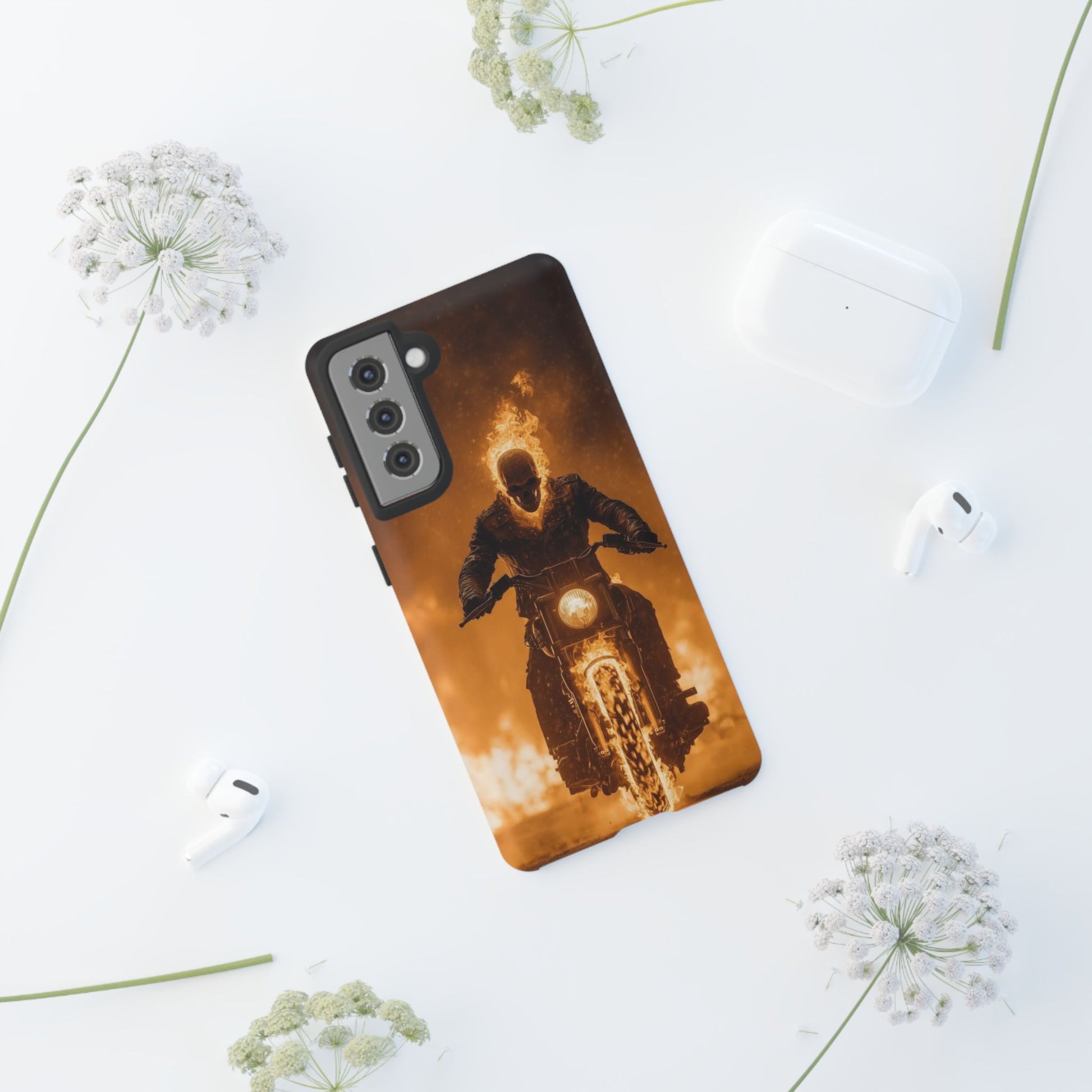 Marvel's Ghostrider Tough Cases for iPhones, Samsung, and Pixel