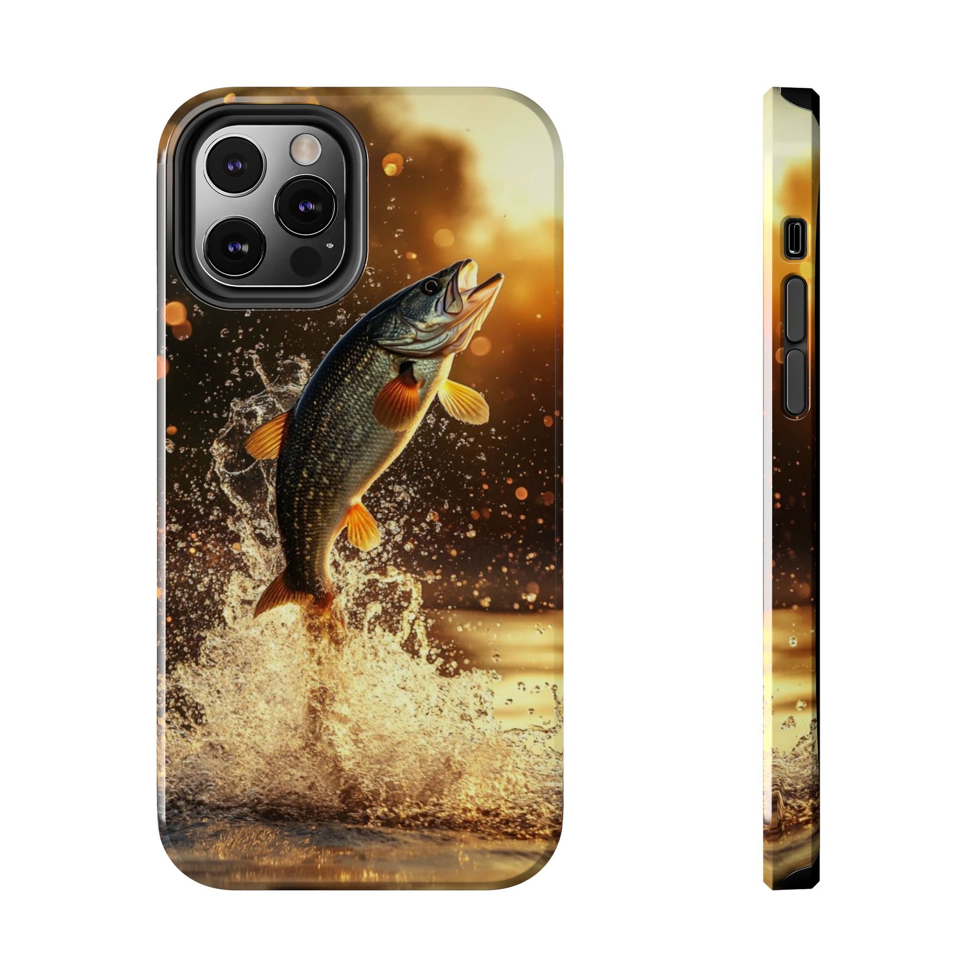 Jumping Bass Fish Theme Phone Cases for iPhones & Samsung Phones