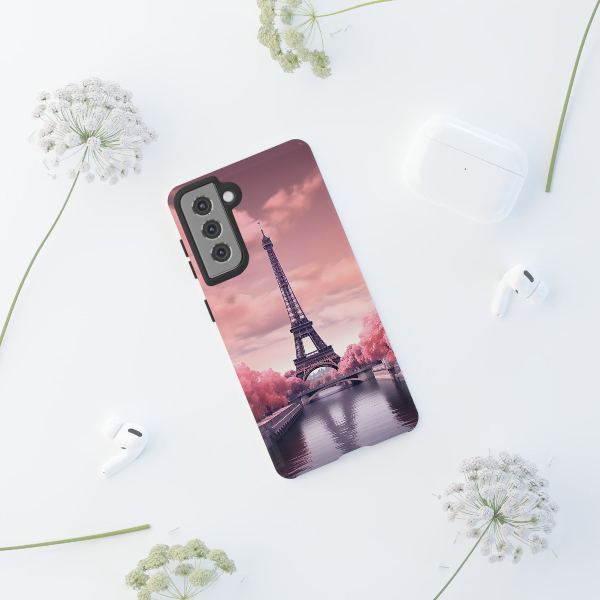 Eiffel Tower Paris Tough Cases for iPhones, Samsung, and Pixel