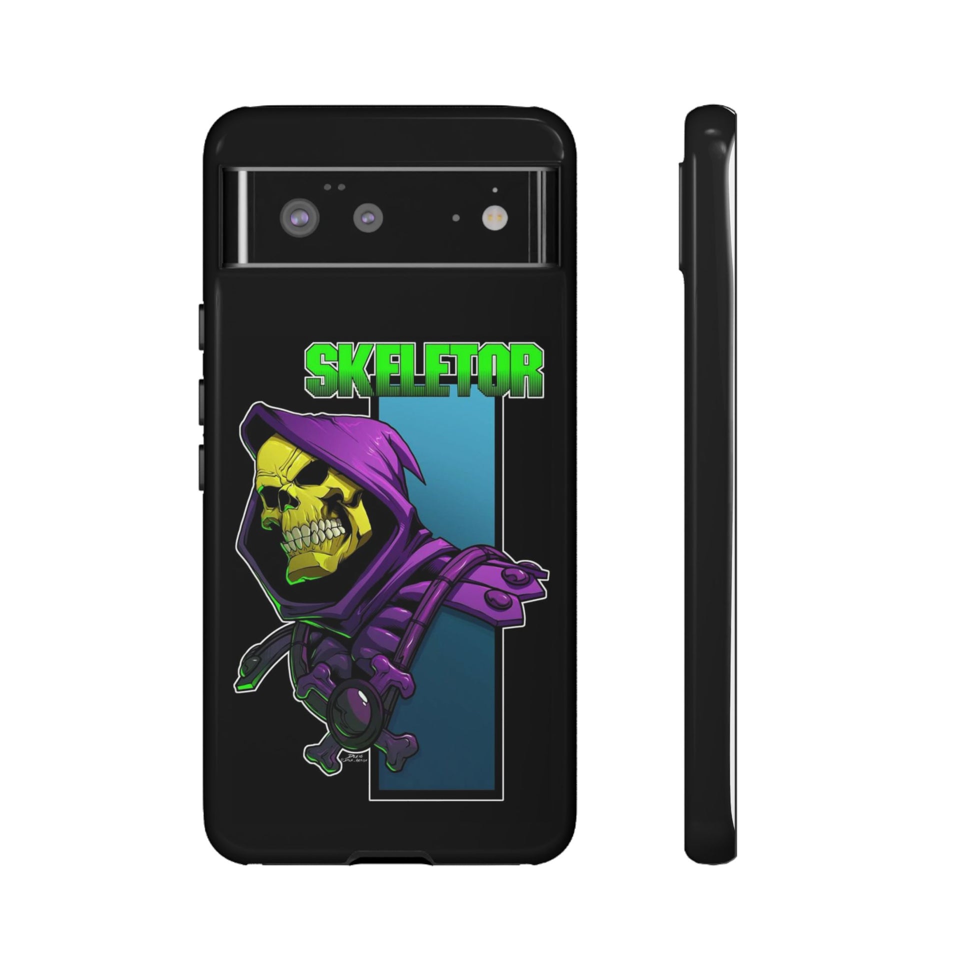 Skeletor Tough Cases for iPhones, Samsung, and Pixel