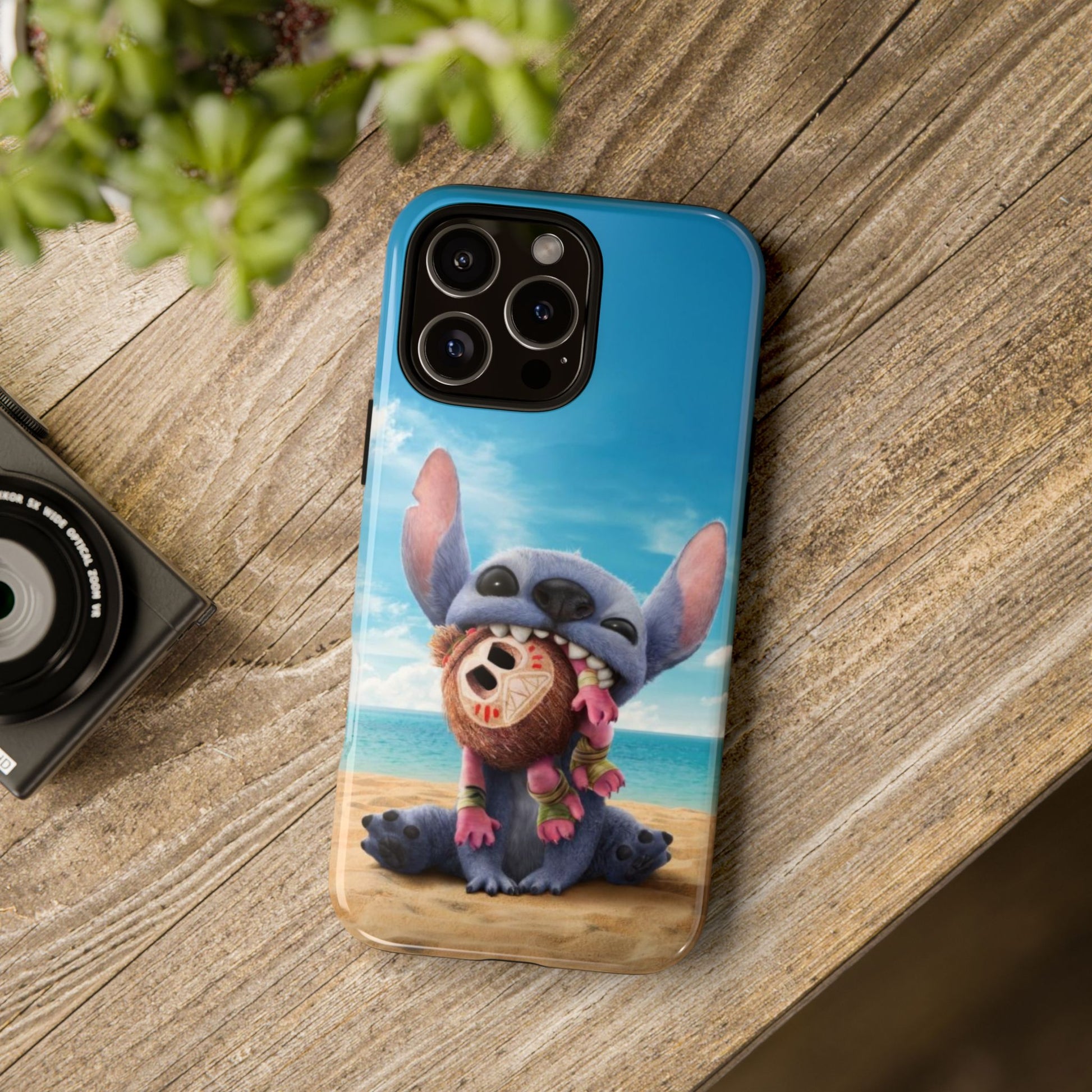 Stitch Beach Sunset Landscape Phone Case for iPhone, Samsung Galaxy, & Pixel Phones