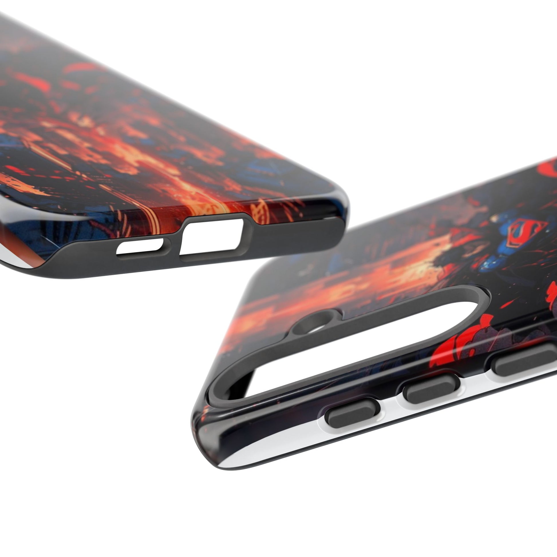 Anime Superman Tough Cases for iPhones, Samsung, and Pixel