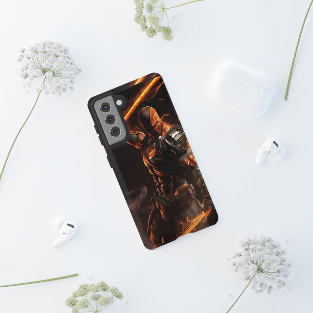 DC Comics Death Stroke Tough Cases for iPhones, Samsung, and Pixel