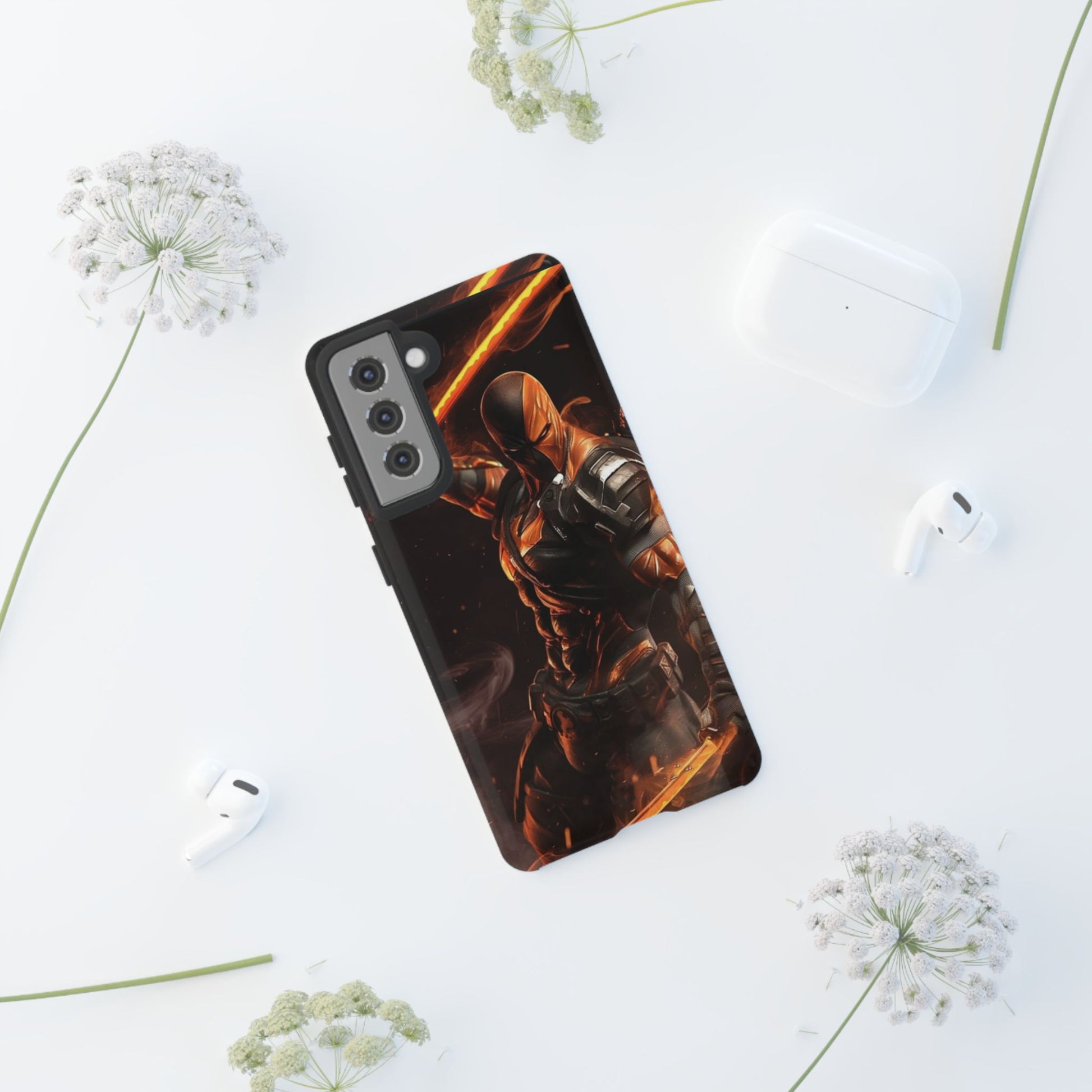 DC Comics Death Stroke Tough Cases for iPhones, Samsung, and Pixel
