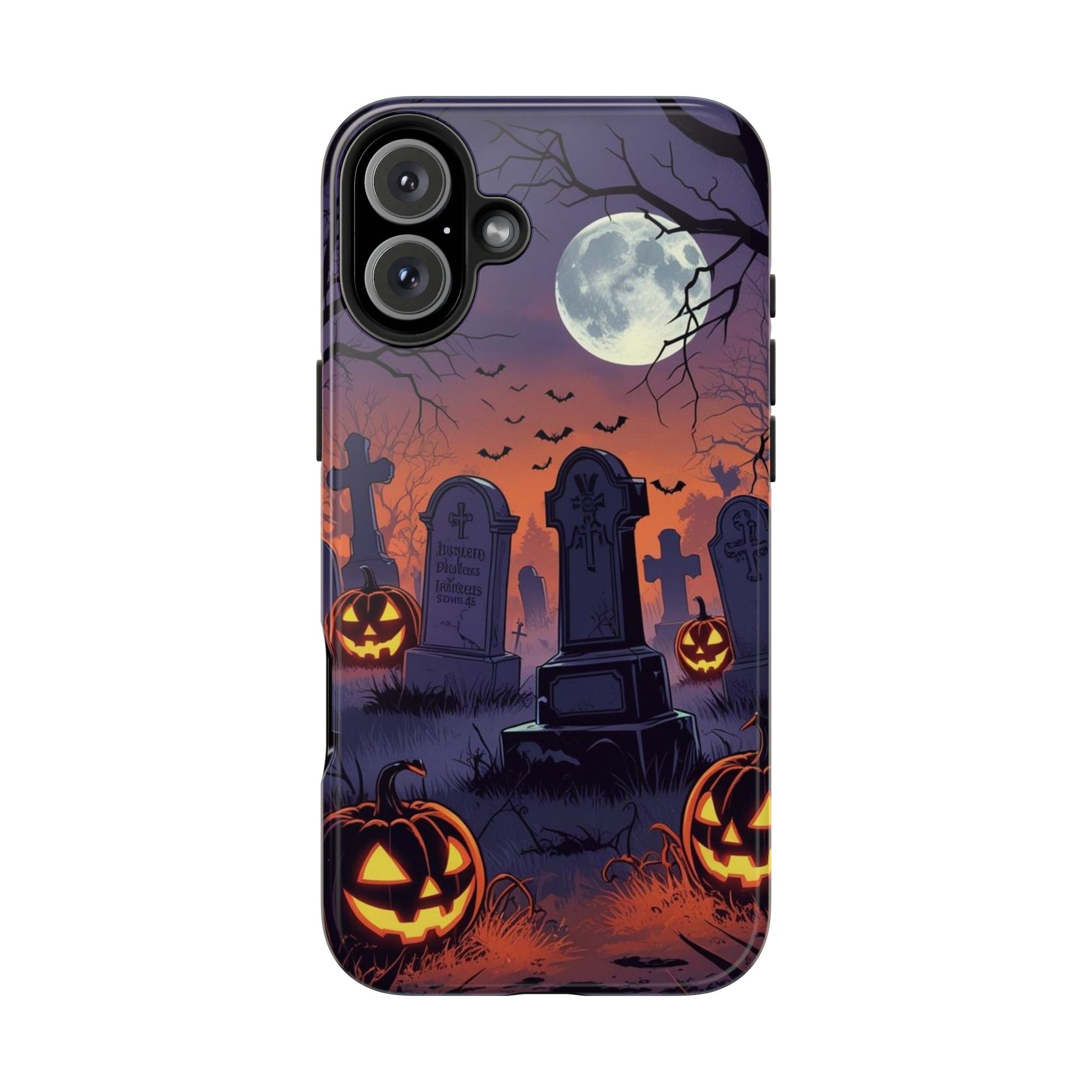 Graveyard Halloween Theme Phone Cases for iPhones & Samsung Phones