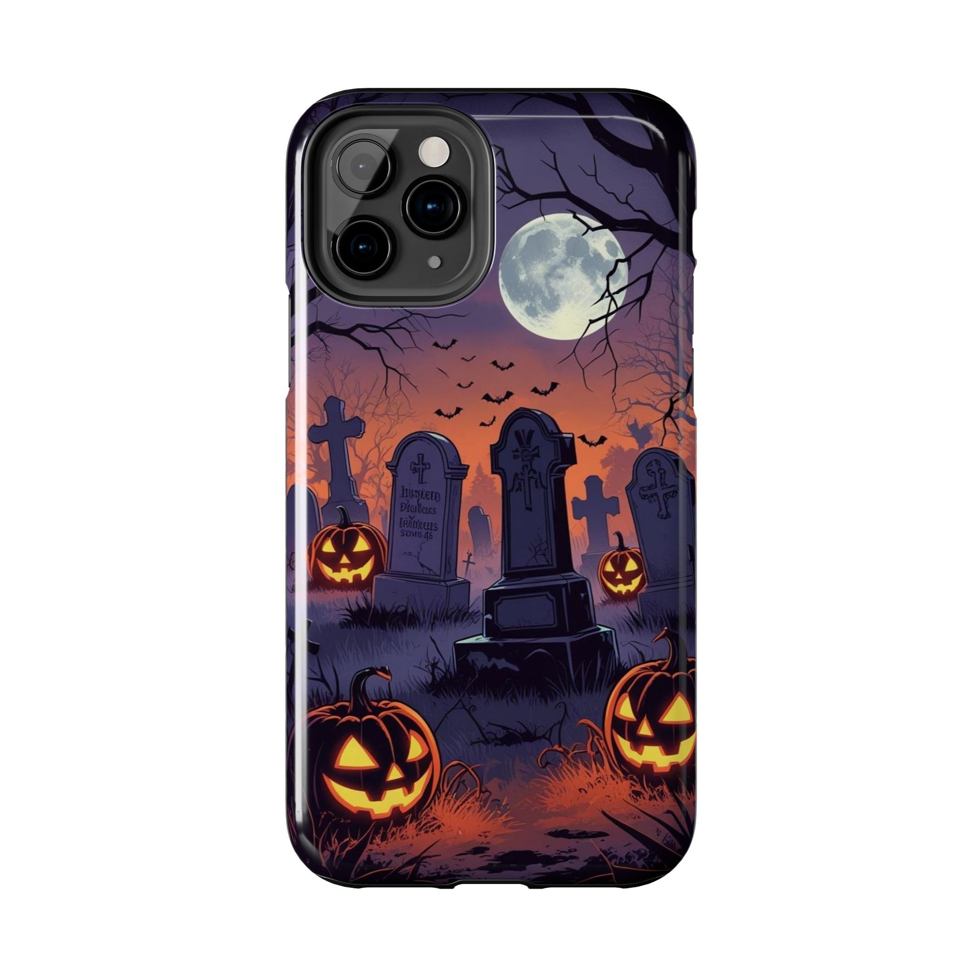 Graveyard Halloween Theme Phone Cases for iPhones & Samsung Phones