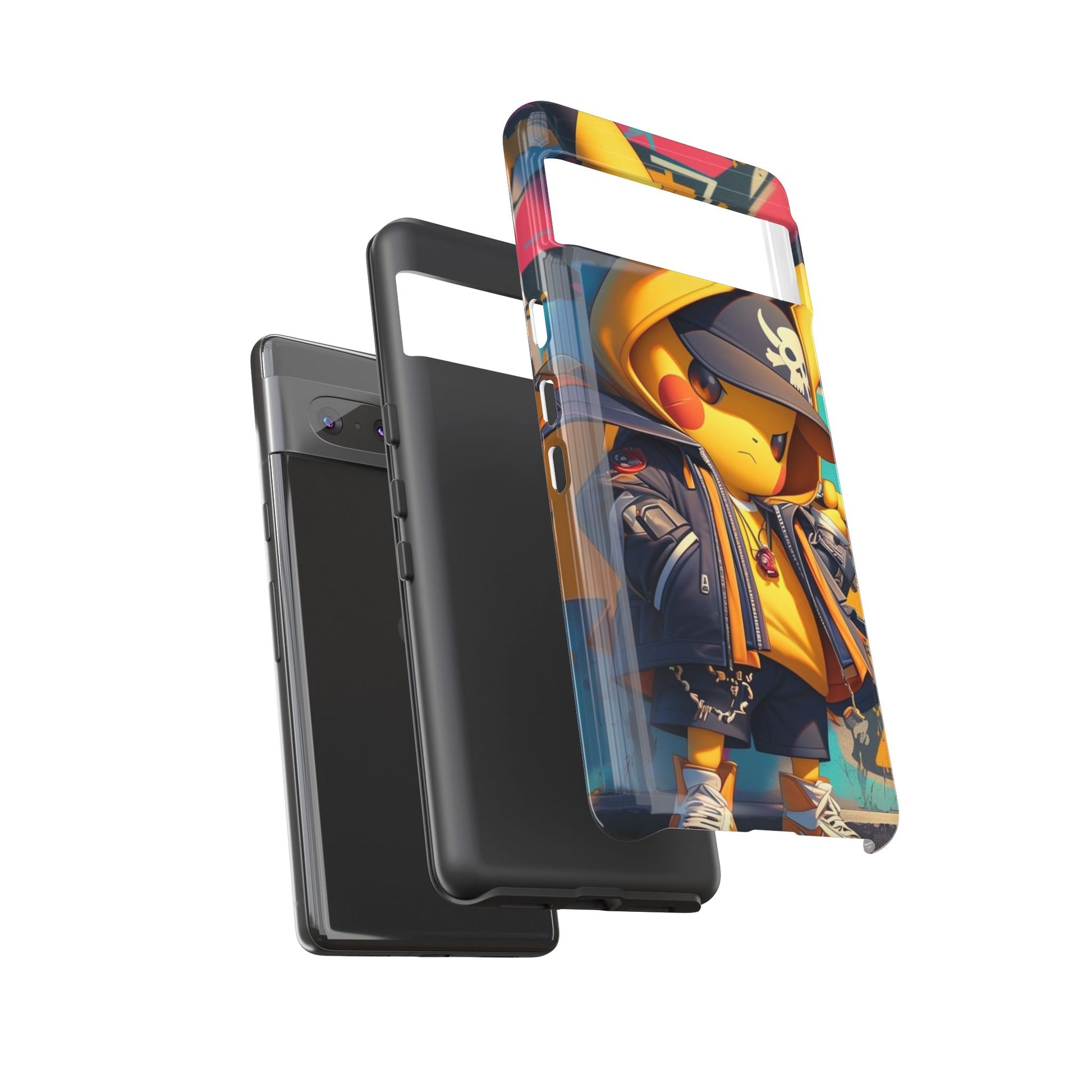 Cute Poke Bear Phone Case, Tough Cases for iPhones, Samsung, and Pixel