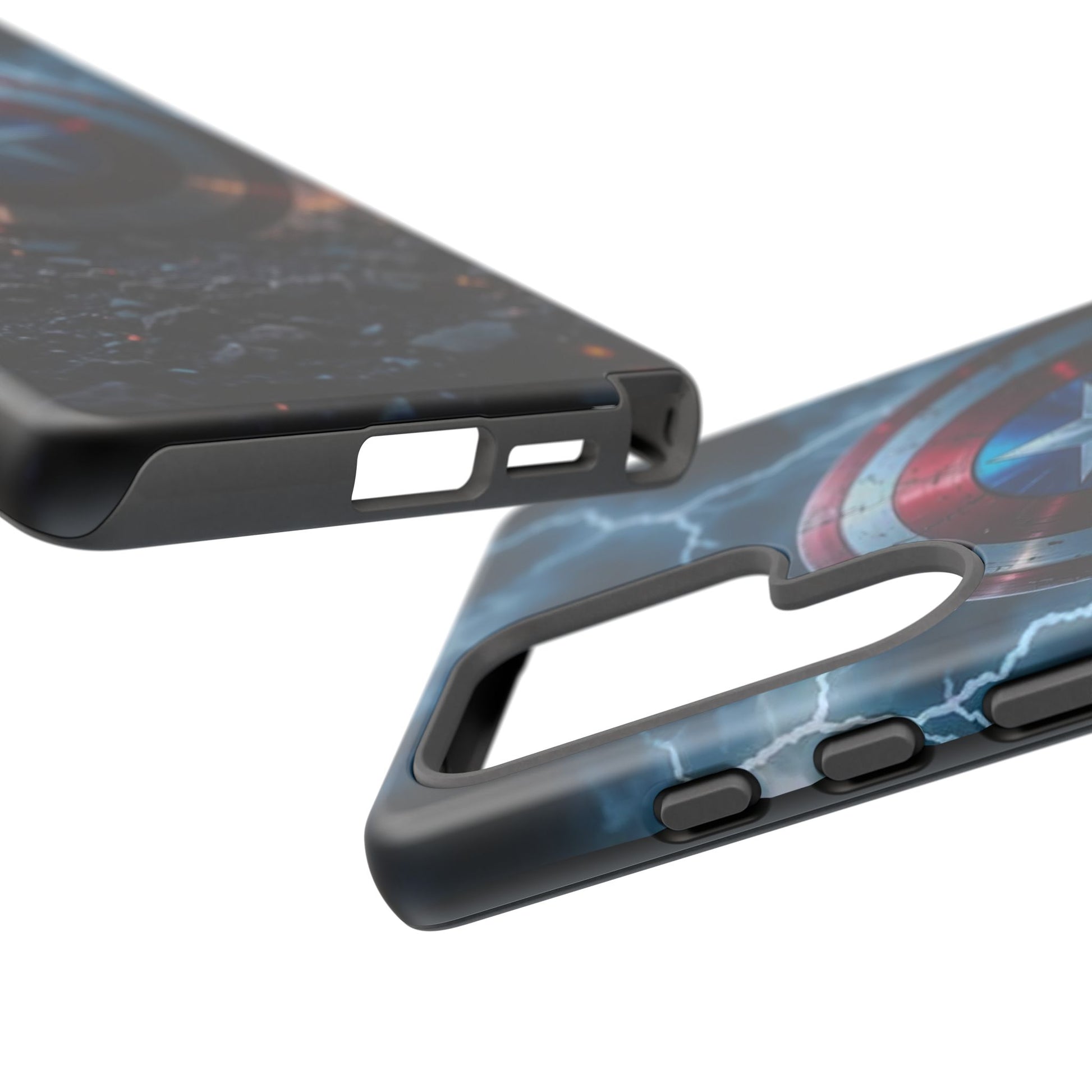 Captain America Shield Tough Cases for iPhones, Samsung, and Pixel