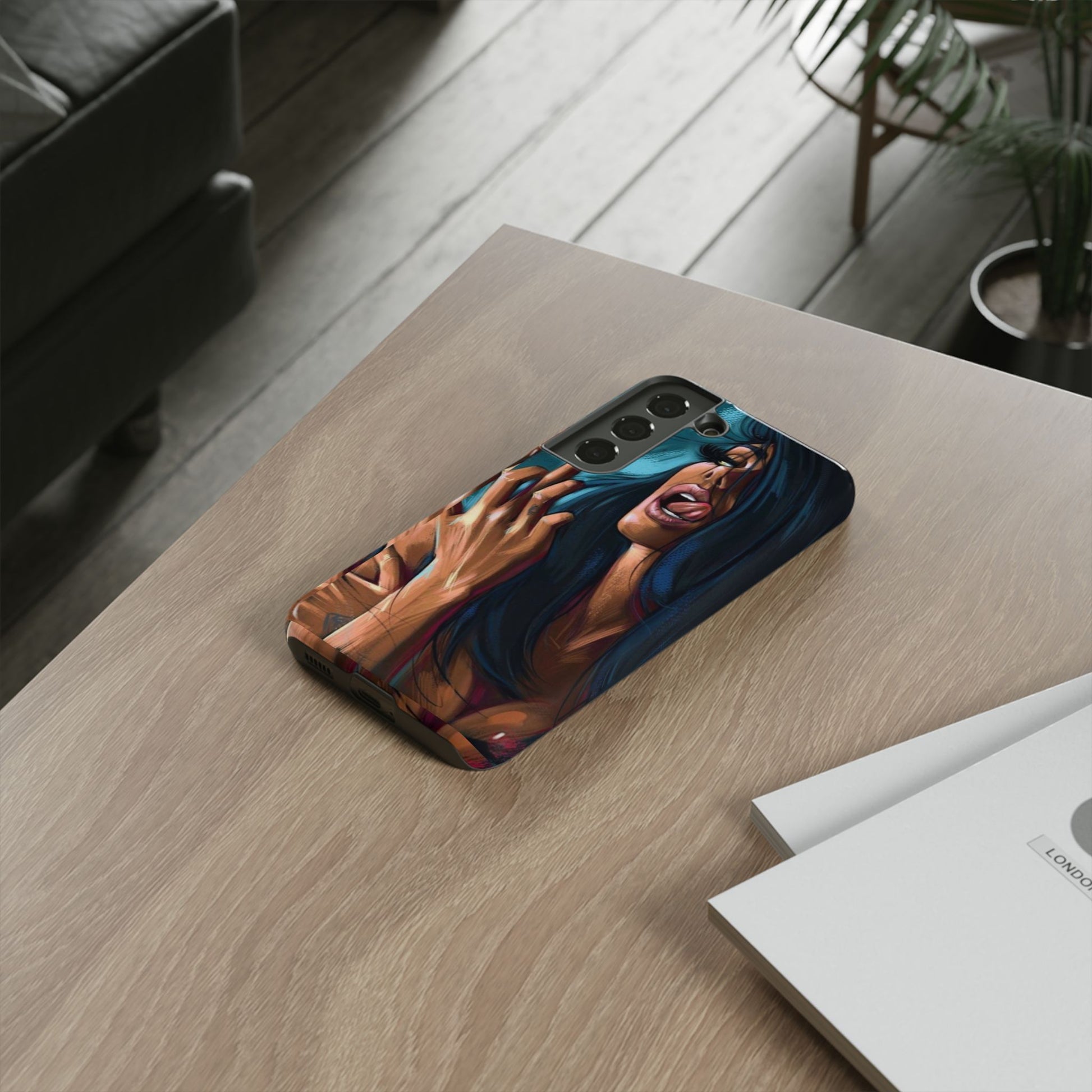 Tough Girl Theme Urban Design Cases for iPhones, Samsung, and Pixel