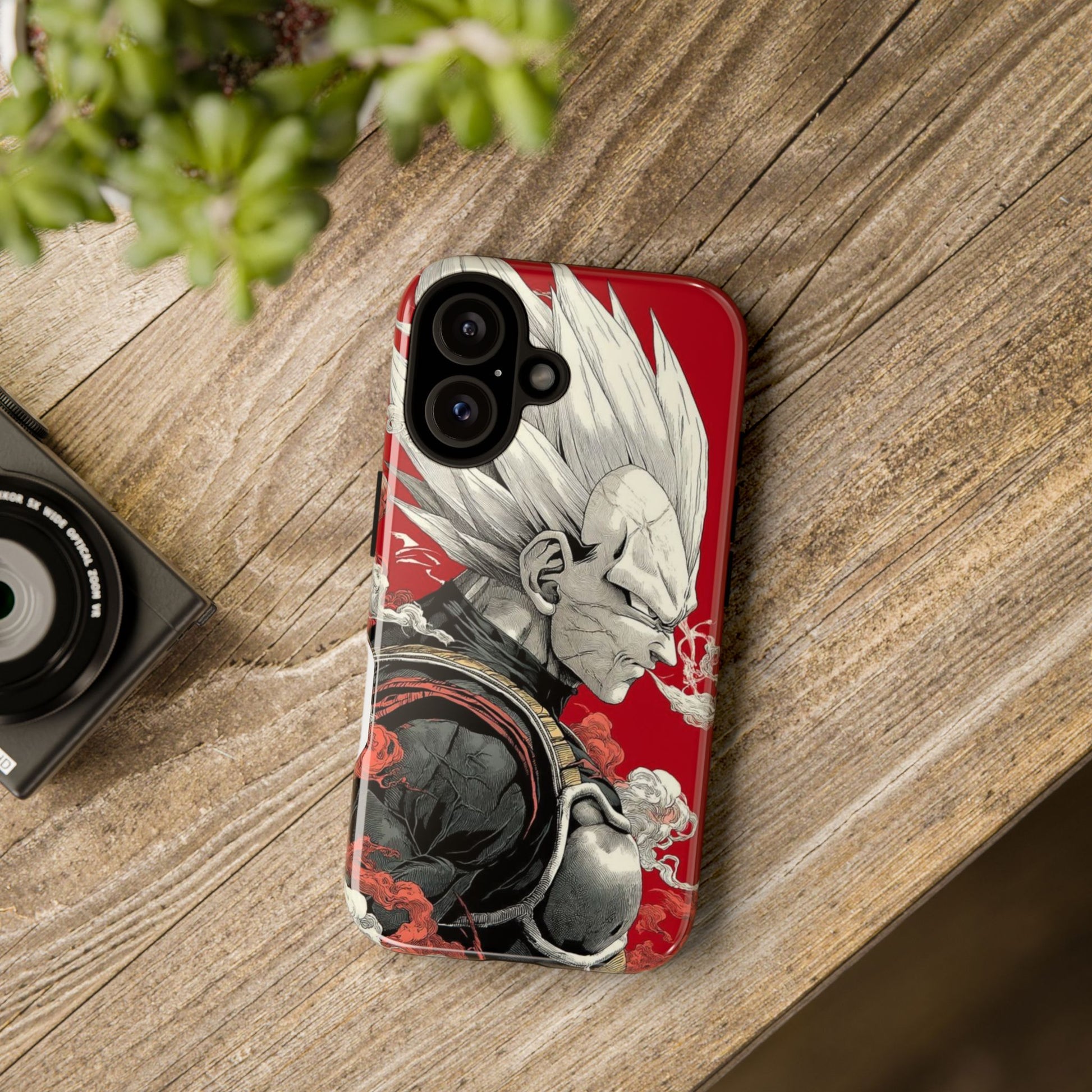 Dragon Ball Z Vegeta Anime Tough Cases for iPhones, Samsung, and Pixel