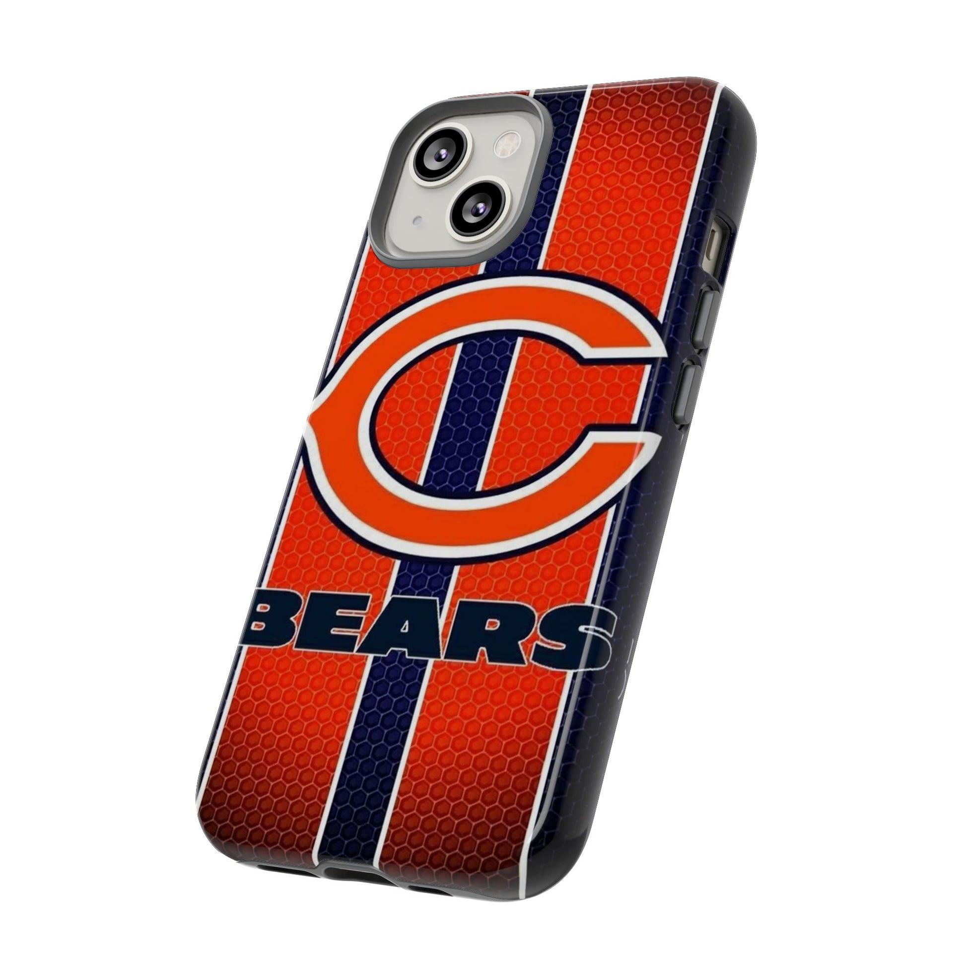 Chicago Bears Stripes Football Phone Case, Tough Cases for iPhones, Samsung, and Pixel