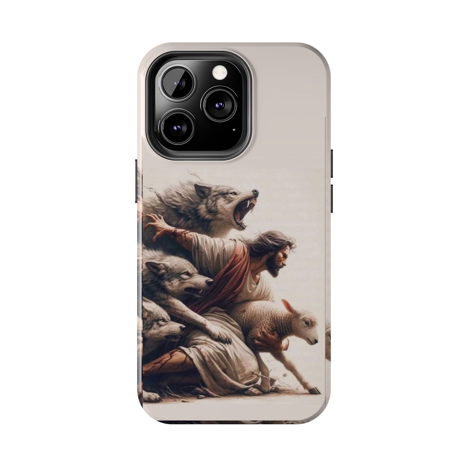 Jesus x Wolves Christian Themed Tough Phone Cases for Iphones & Samsung Phones