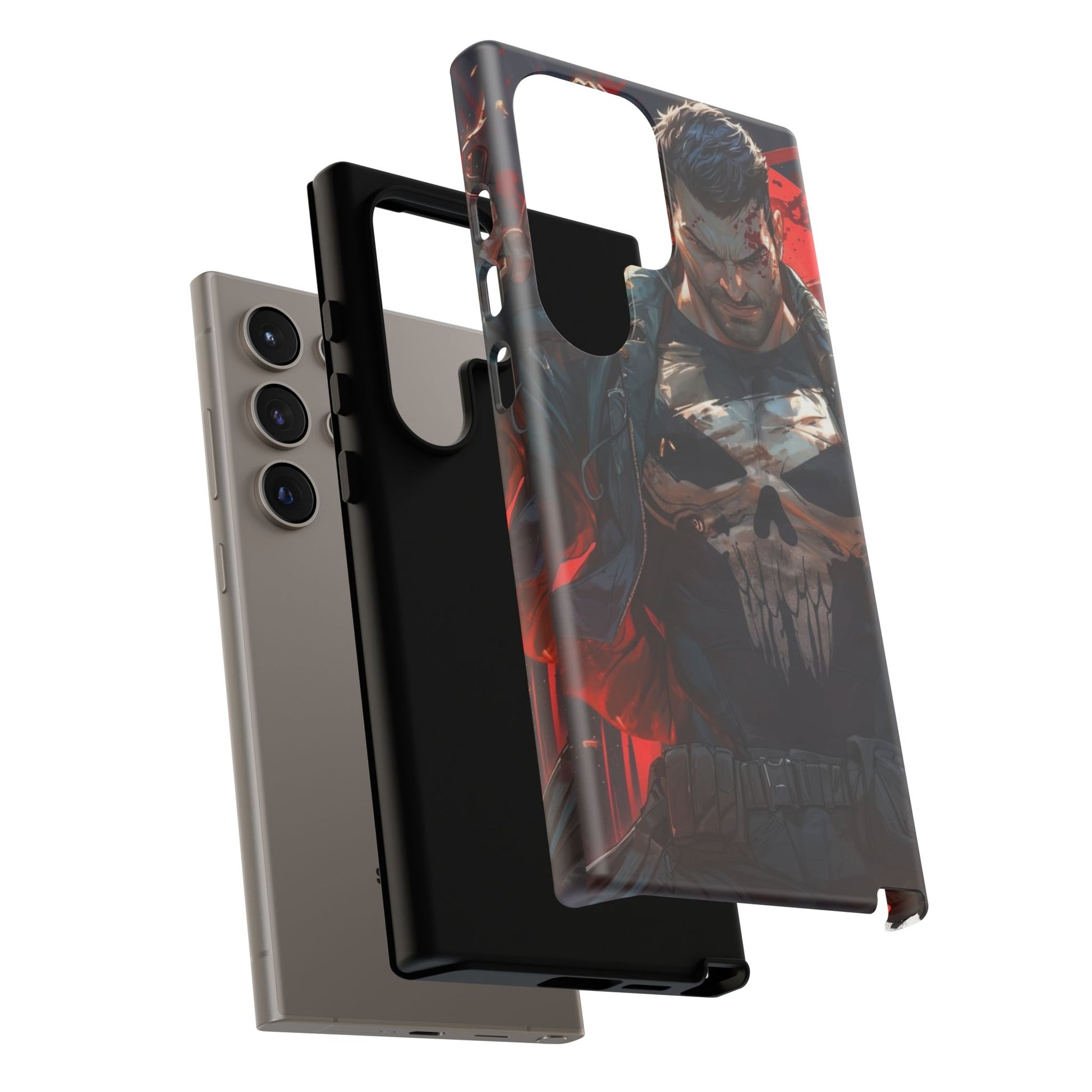 Punisher Tough Cases for iPhones, Samsung, and Pixel