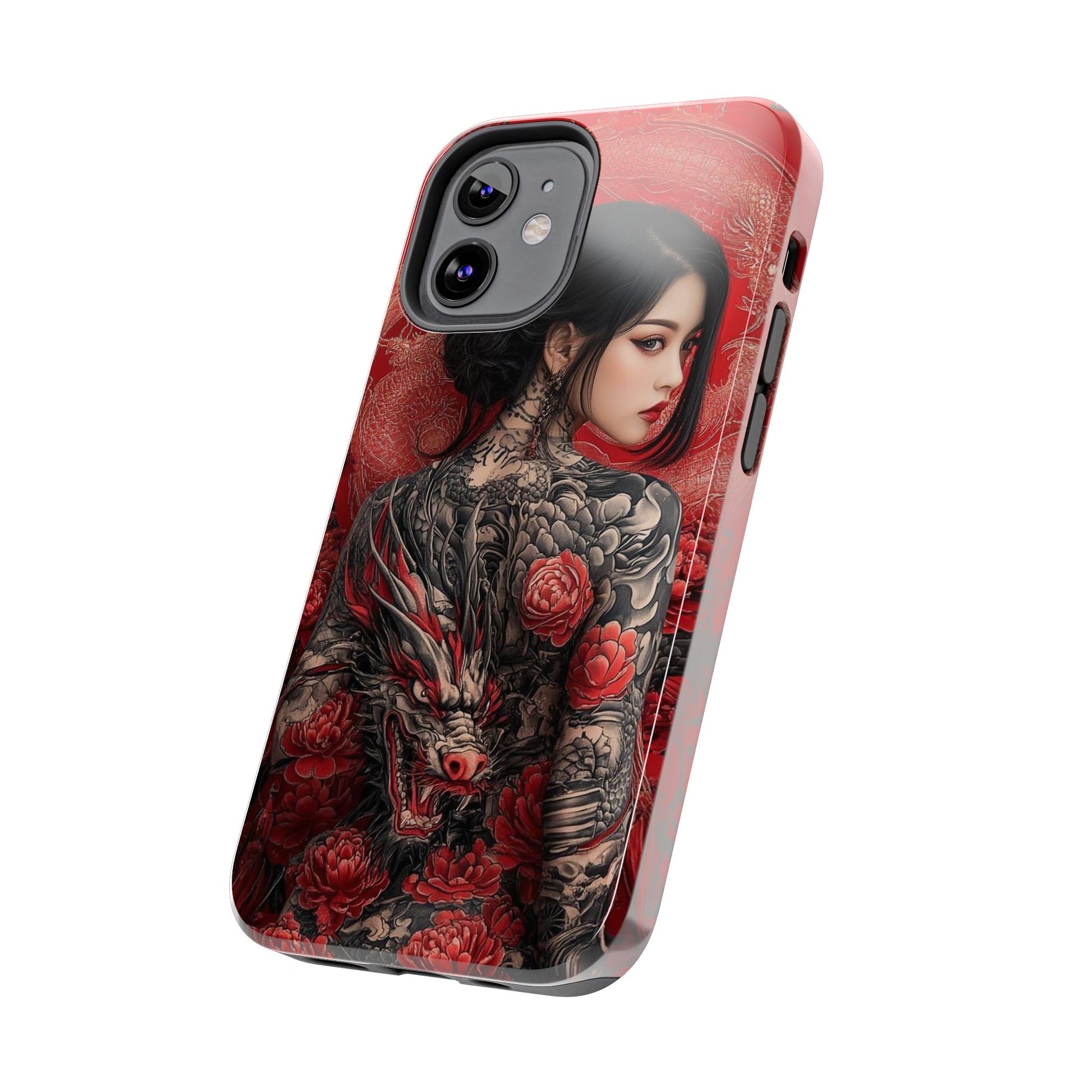 Japanese Geisha Tattooed Girl Phone Cases for Iphones & Samsung Durable