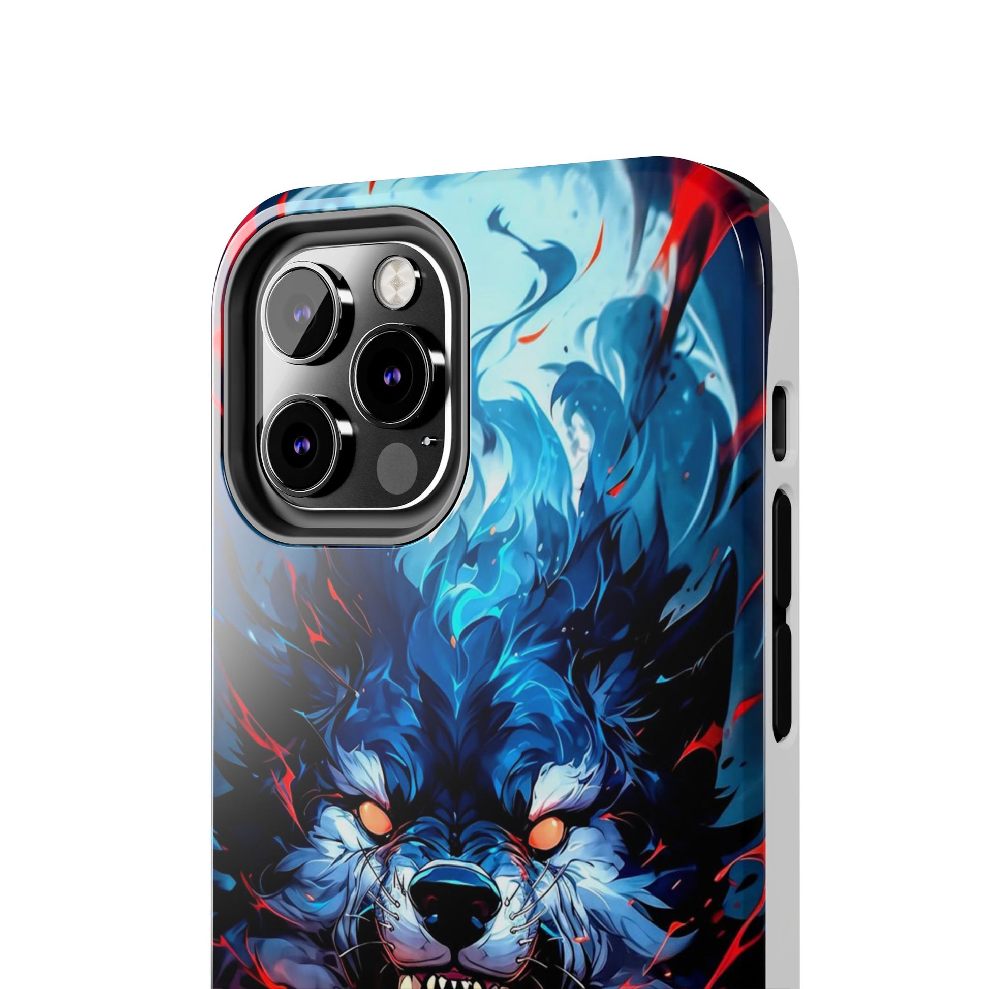 Aggressive Wolf Art Themed Tough Phone Cases for Iphones & Samsung Phones