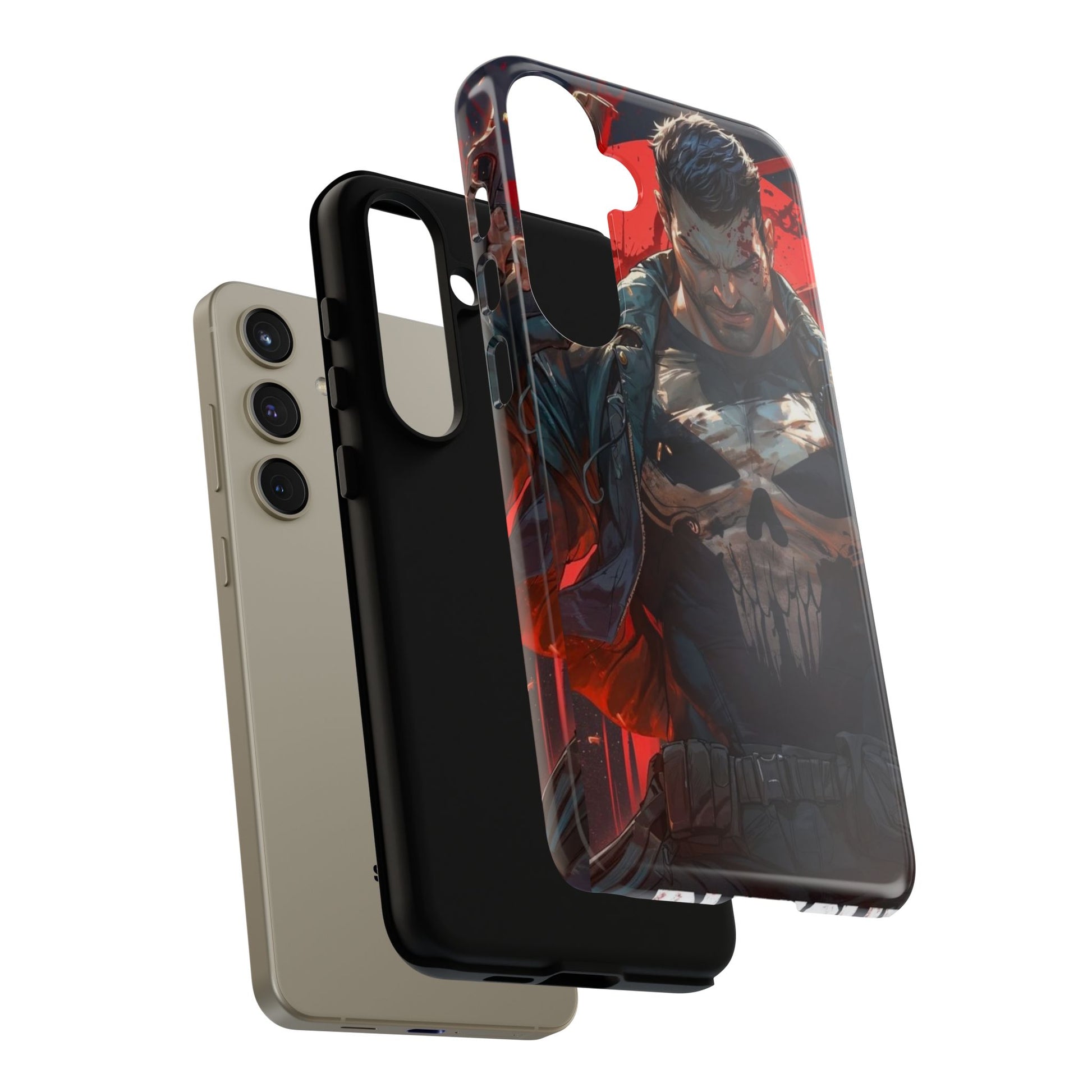 Punisher Tough Cases for iPhones, Samsung, and Pixel