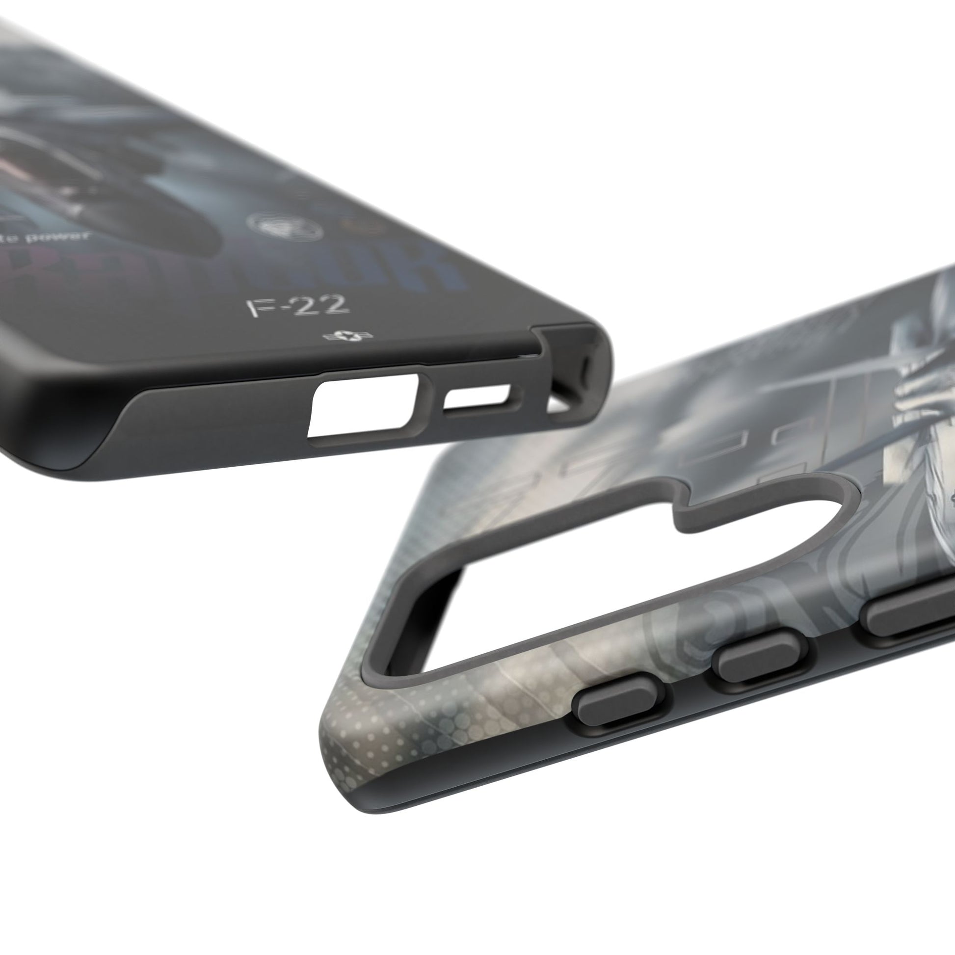 F-22 Raptor Fighter Jet Tough Cases for iPhones, Samsung, and Pixel