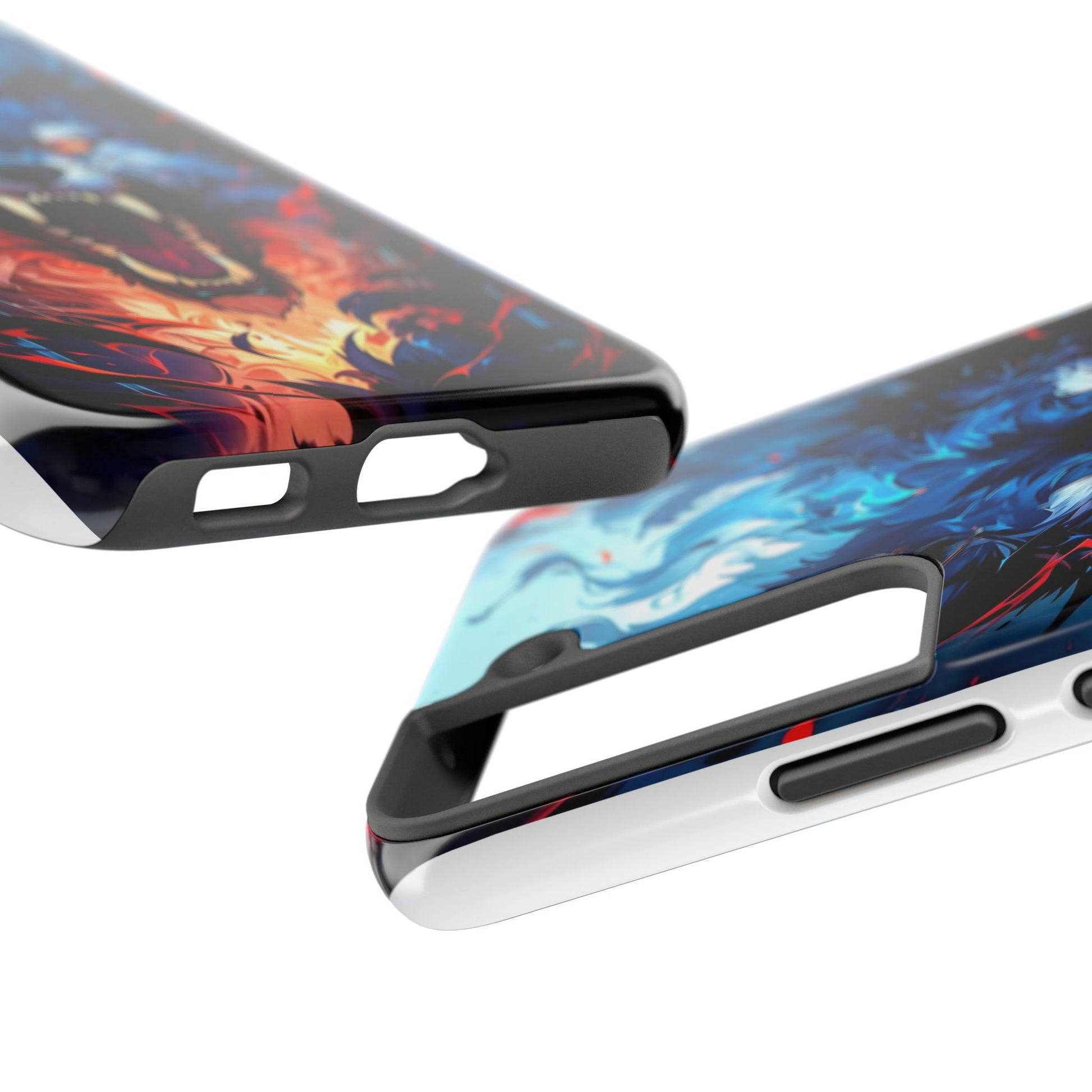 Aggressive Wolf Art Themed Tough Phone Cases for Iphones & Samsung Phones