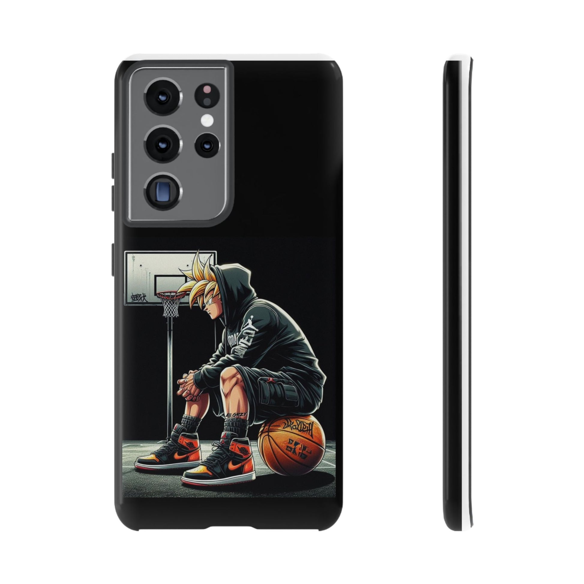 Son Goku Basketball Tough Cases for iPhones, Samsung, and Pixel
