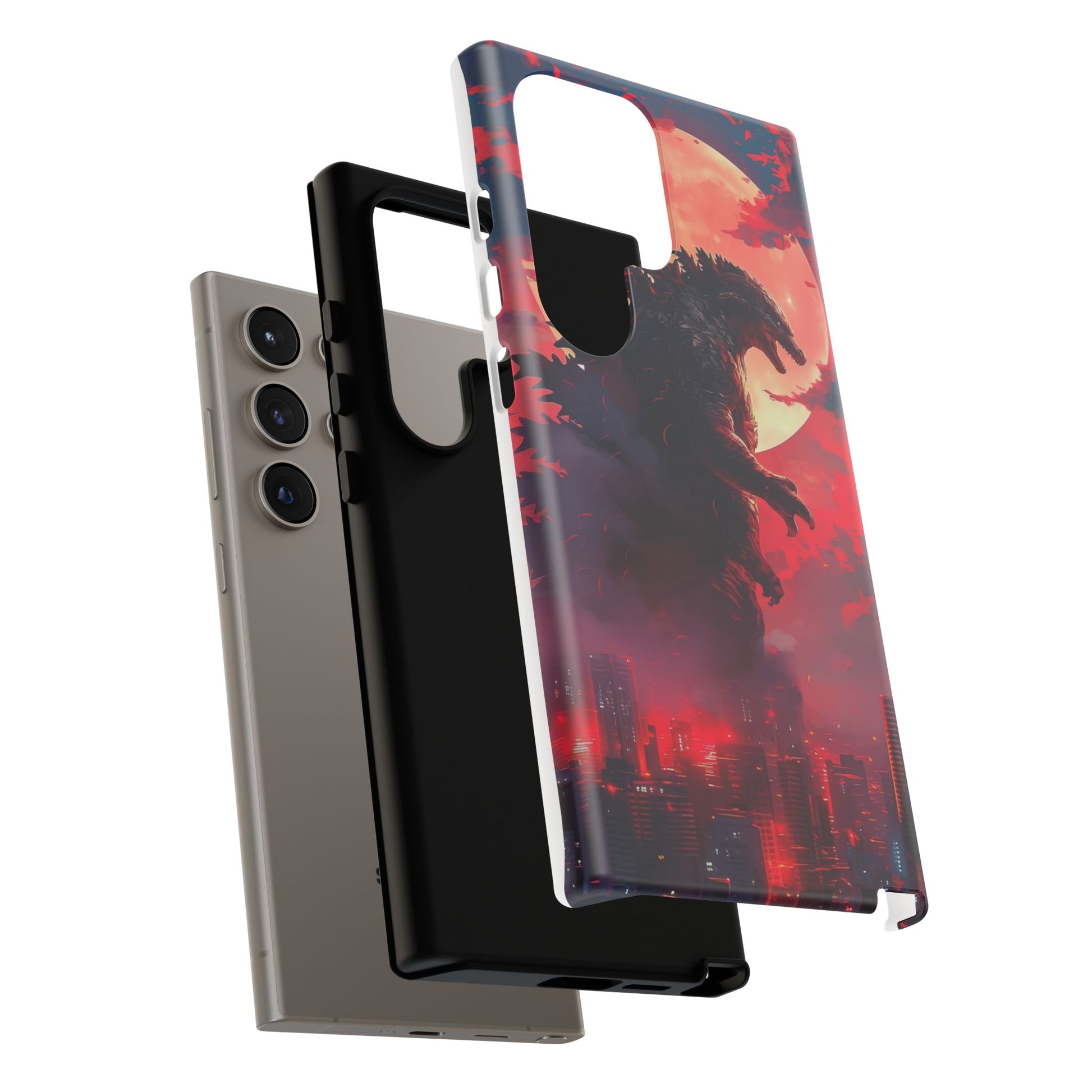 King of Monsters Godzilla Tough Phone Cases for iPhones, Samsung, and Pixel