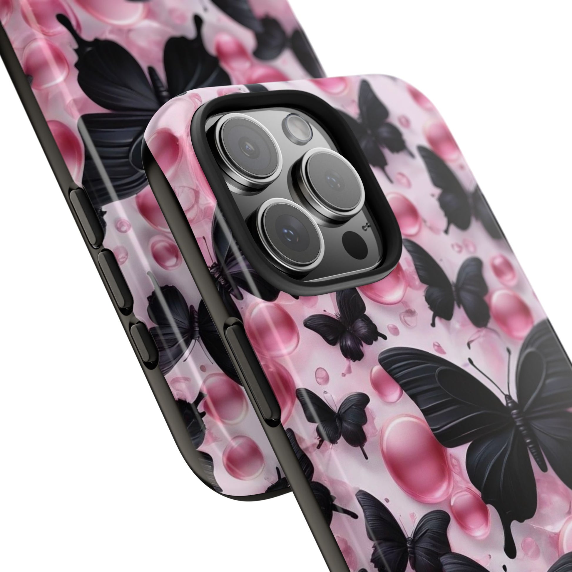 Pearls and Butterflies Theme Phone Cases for iPhones & Samsung Phones