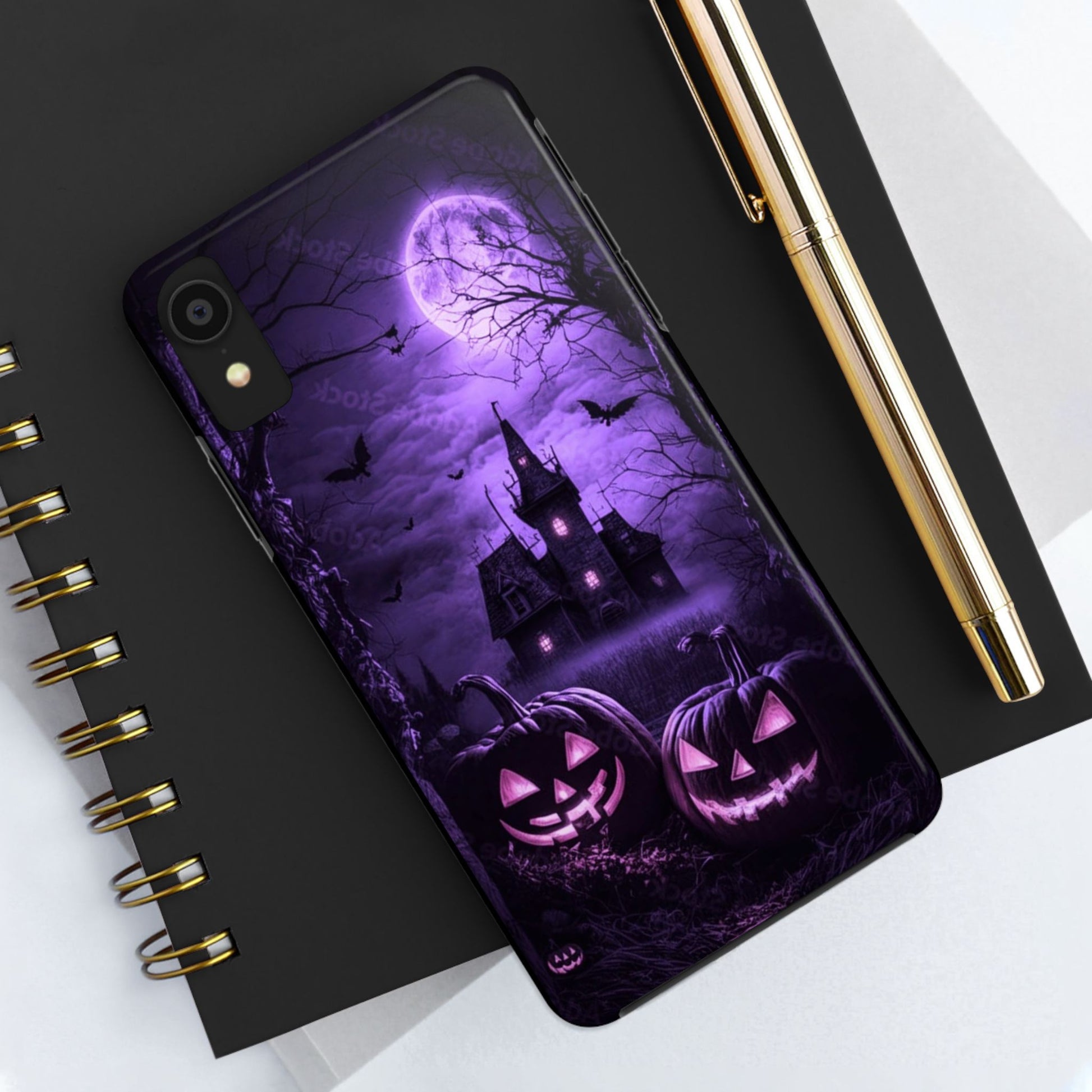 Haunted House Halloween Theme Phone Cases for iPhones & Samsung Phones