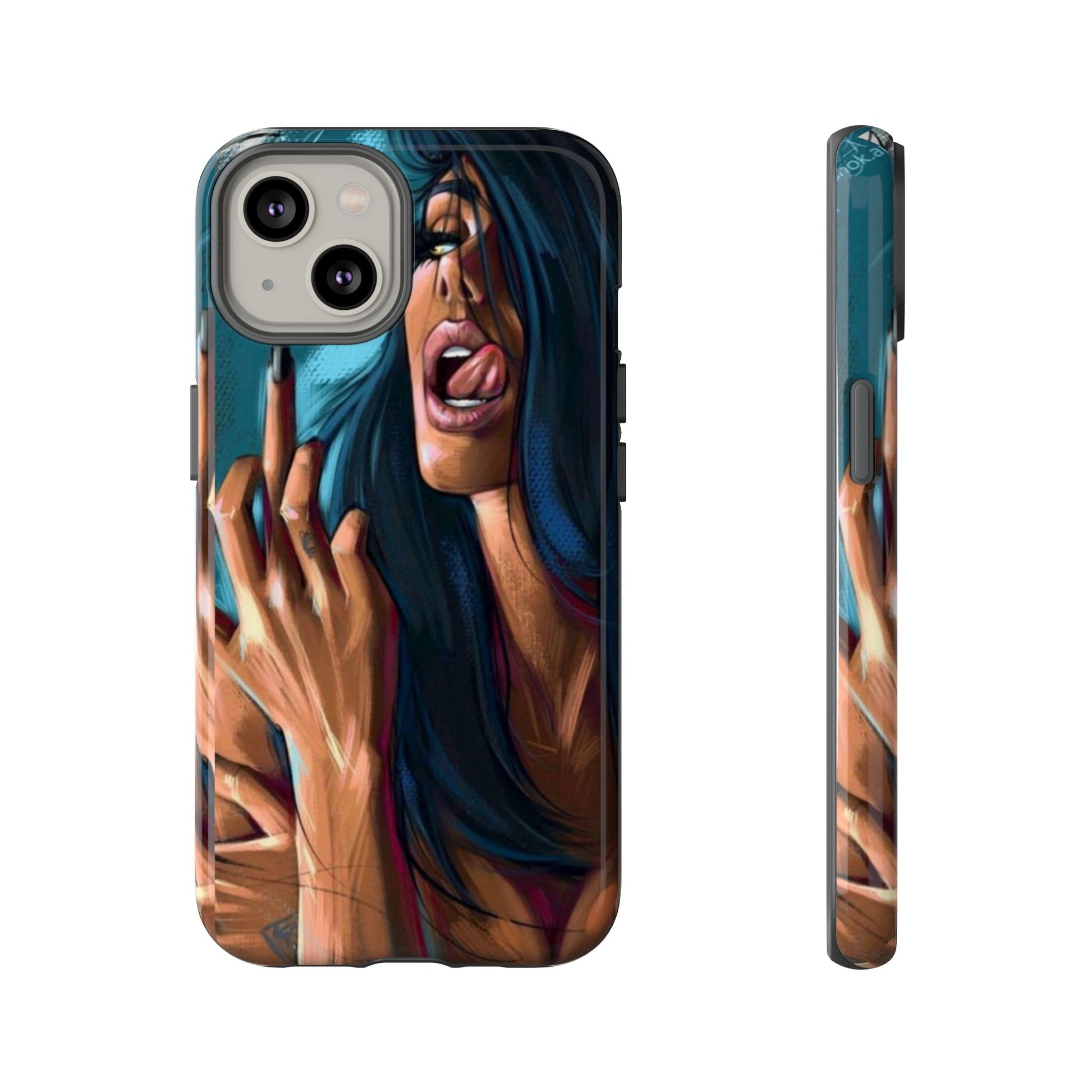 Tough Girl Theme Urban Design Cases for iPhones, Samsung, and Pixel