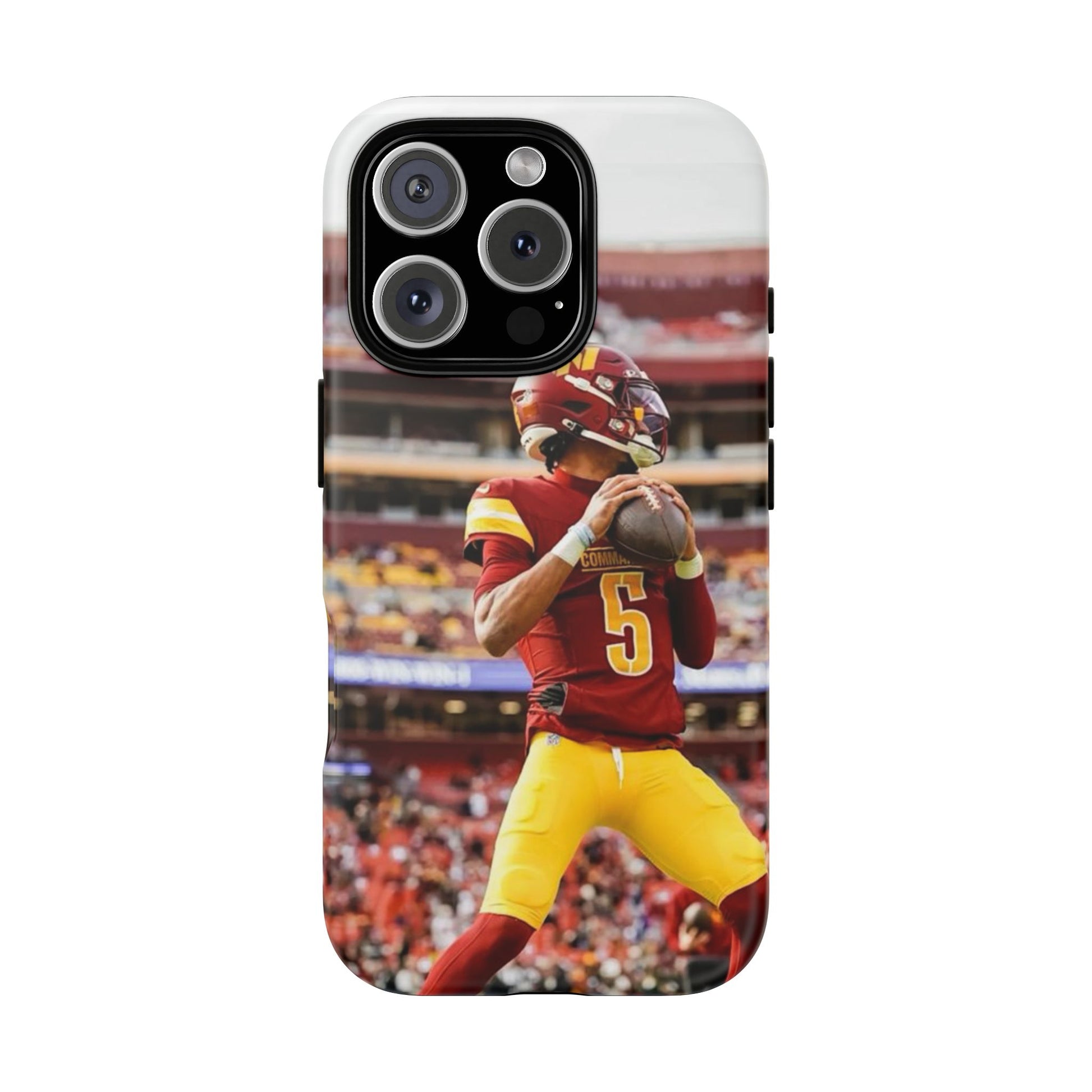 Jayden Daniels Washington Football Tough Cases for iPhones, Samsung, and Pixel