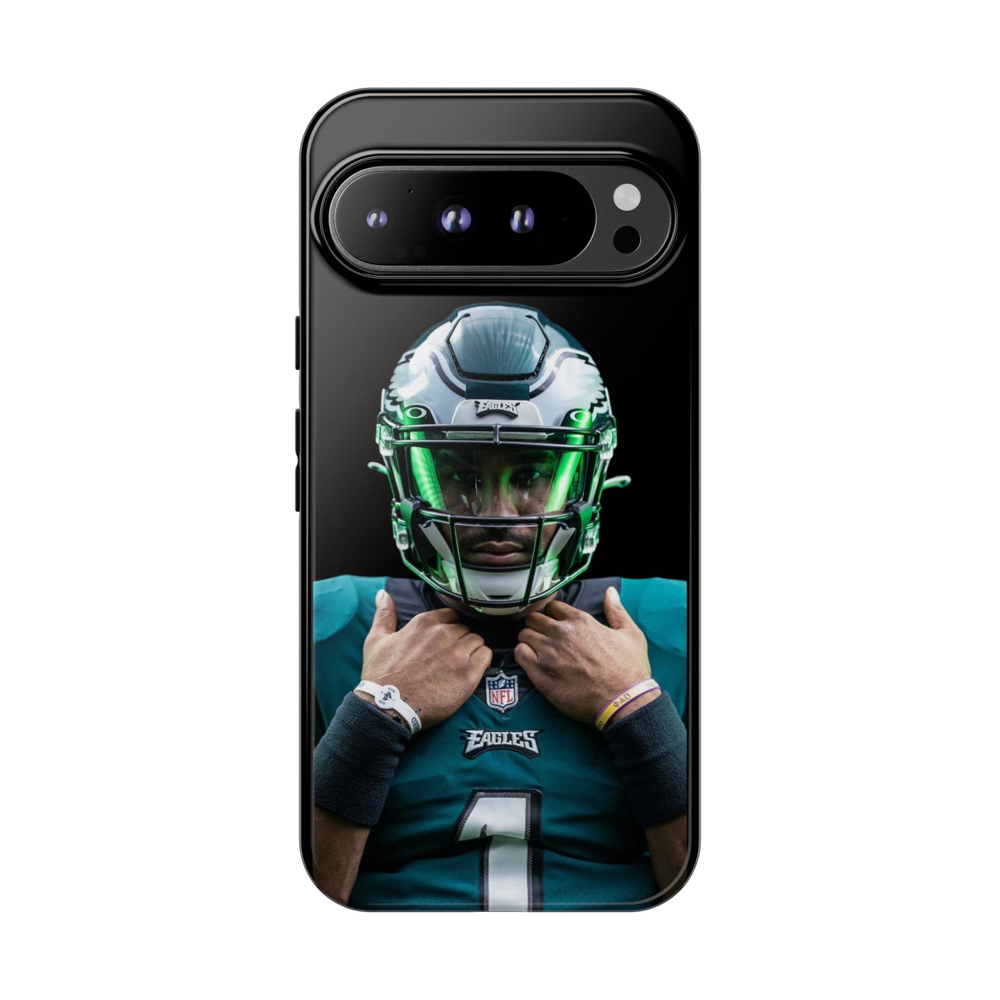 Eagles Football Jalen Hurts Tough Cases for iPhones, Samsung, and Pixel