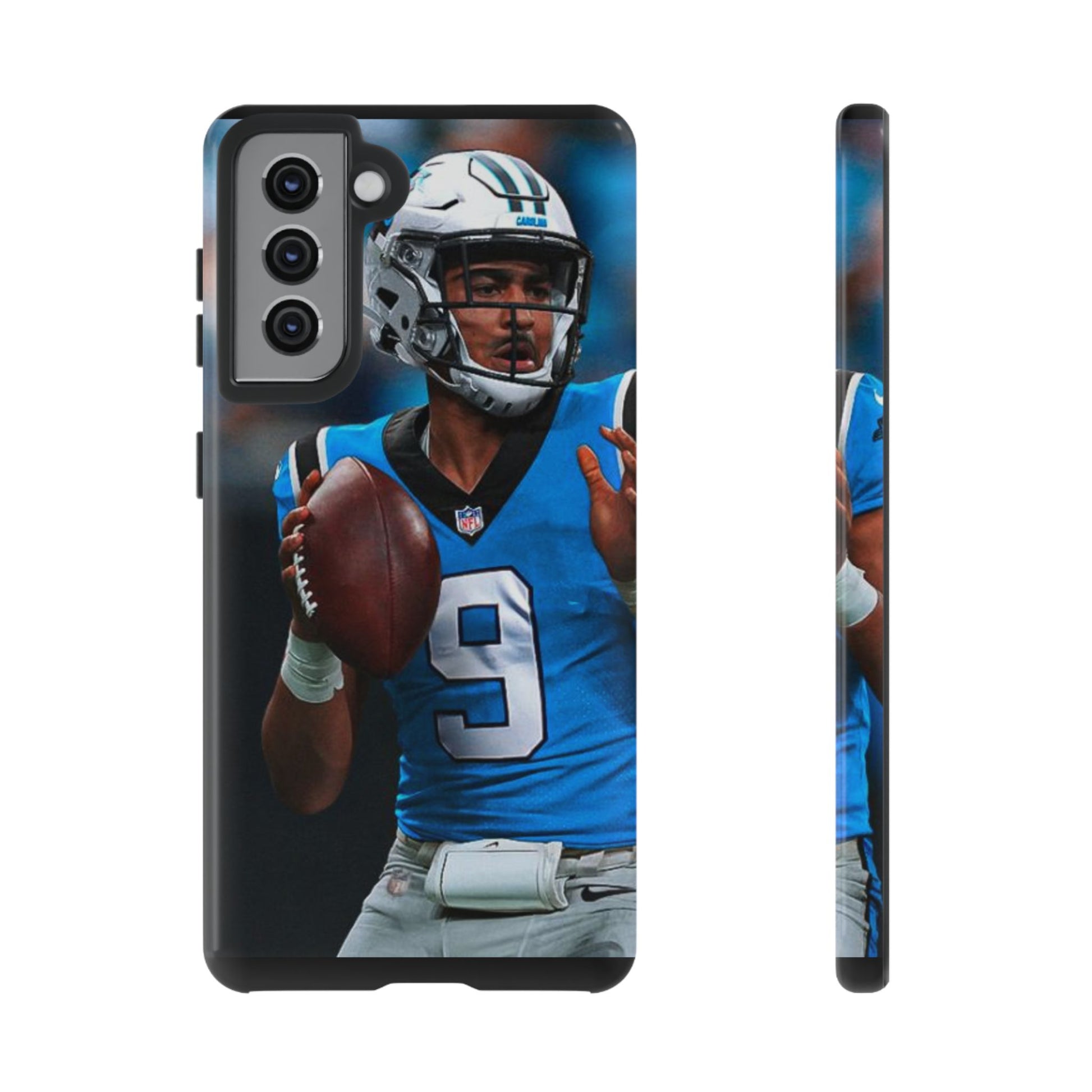 Carolina Panthers Bryce Young Football Tough Cases for iPhones, Samsung, and Pixel