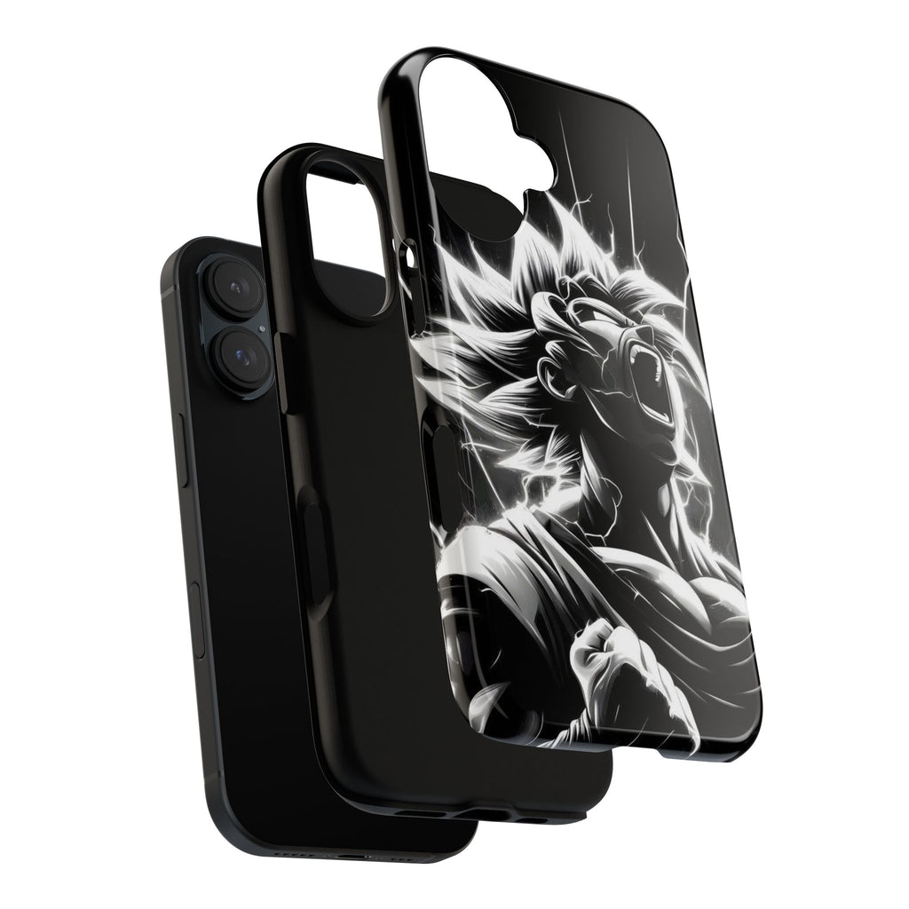 Anime Saiyan Rage Dragon ball Z Tough Cases for iPhones, Samsung, and Pixel