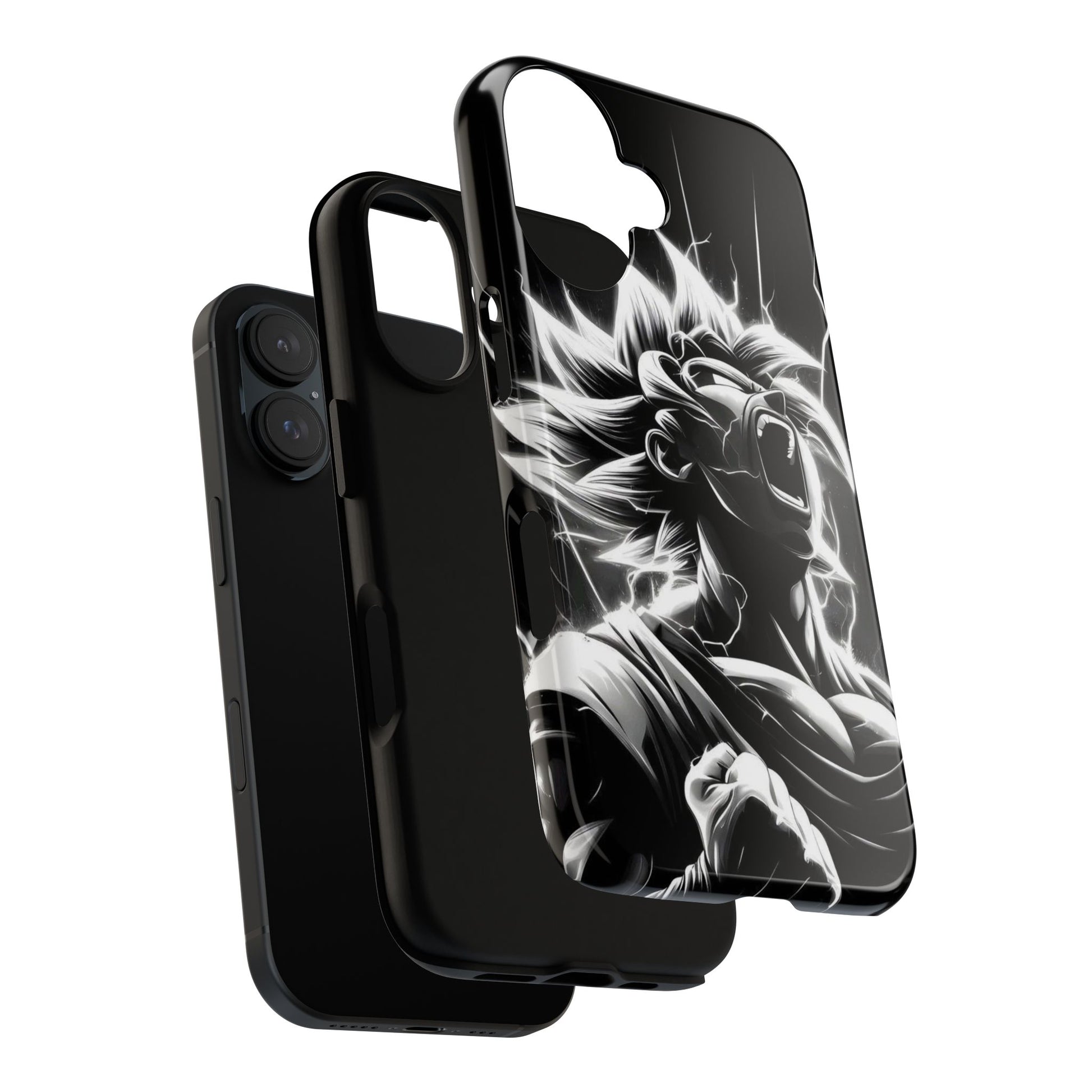 Anime Saiyan Rage Dragon ball Z Tough Cases for iPhones, Samsung, and Pixel