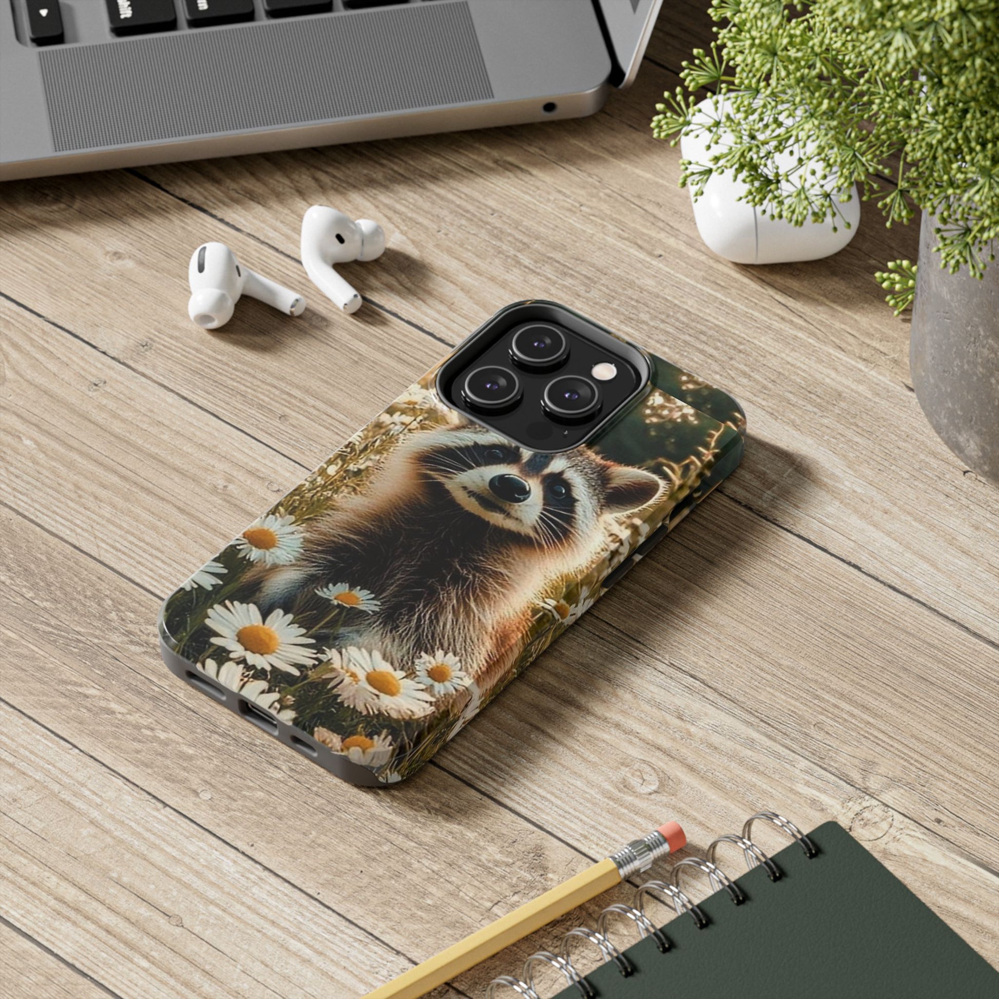 Cute Raccoon Theme Phone Cases for iPhones & Samsung Phones