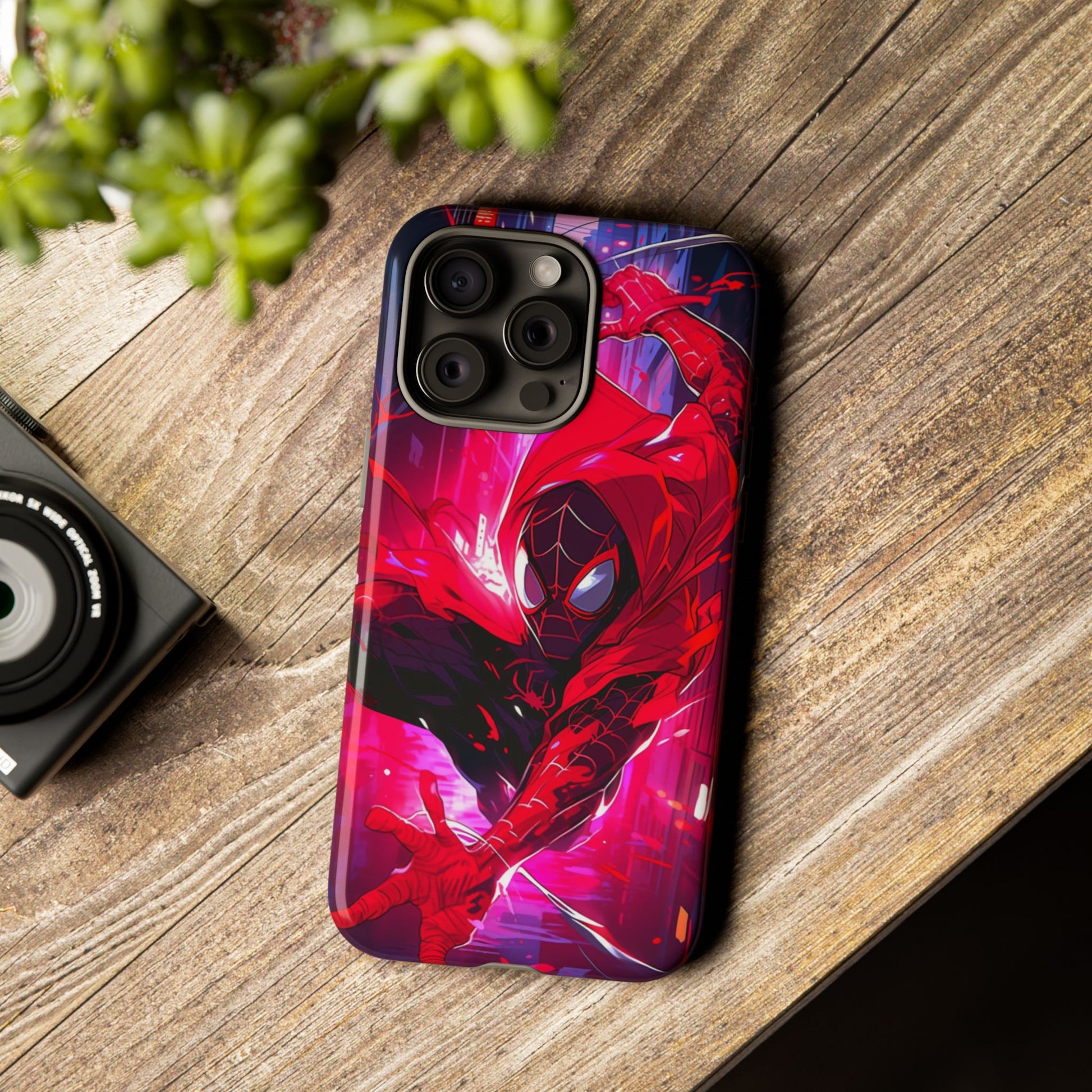 Miles Morales Spiderman Phone Case, Tough Cases for iPhones, Samsung, and Pixel