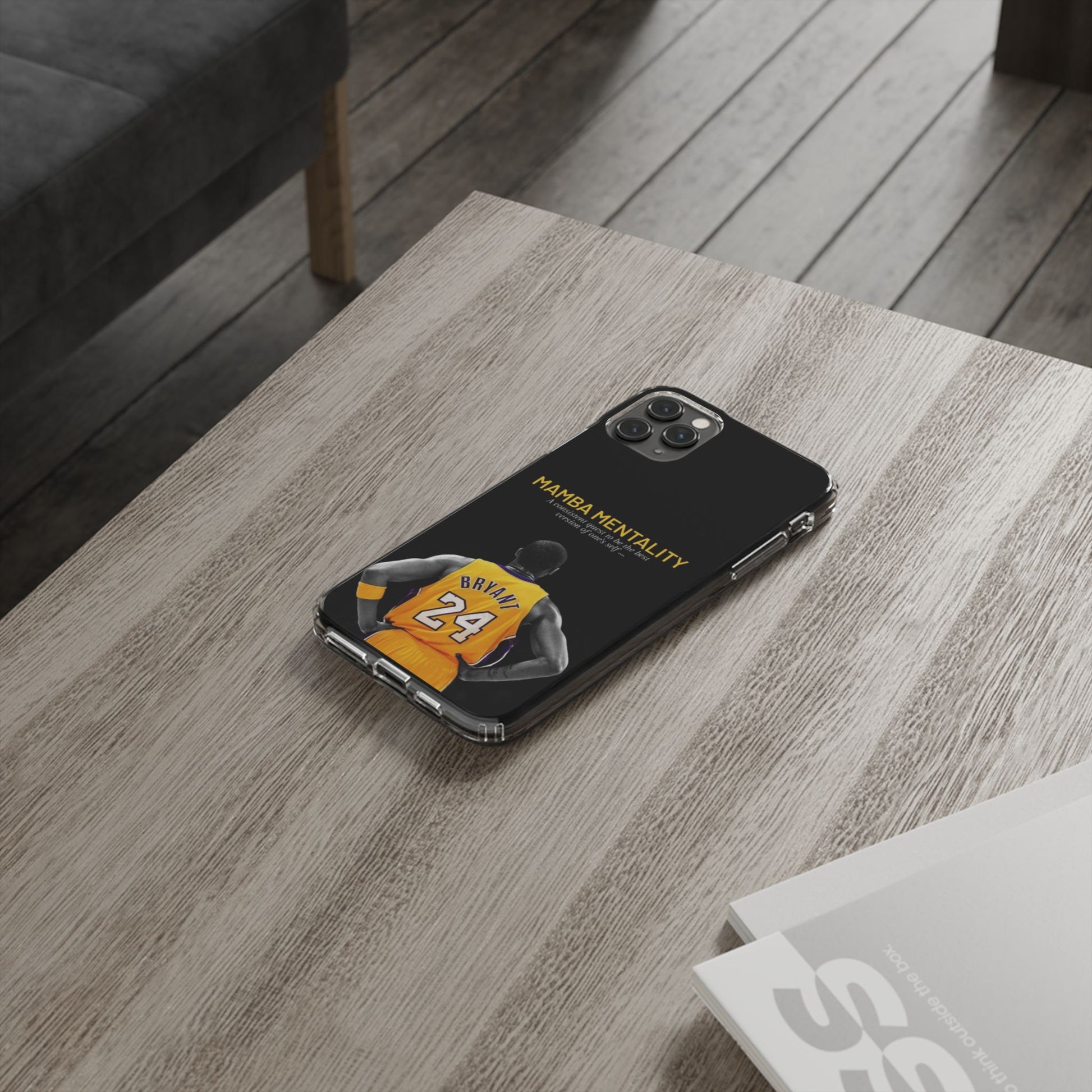 Kobe Mamba Mentality Basketball Inspired design Clear Phone Cases