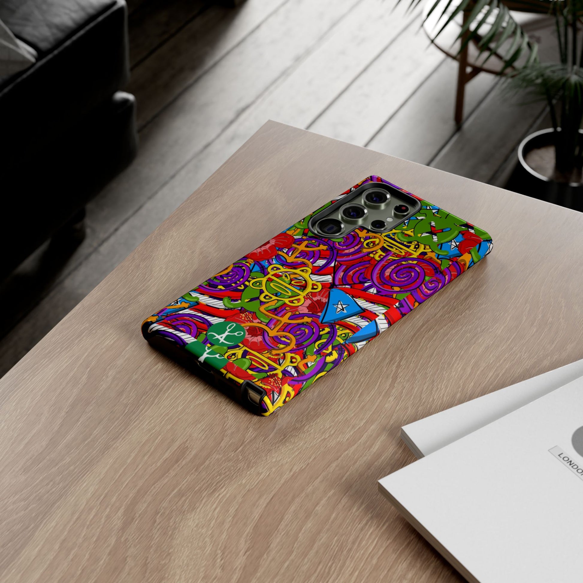 Puerto Rico Taino Tribal Art Tough Cases for iPhones, Samsung, and Pixel