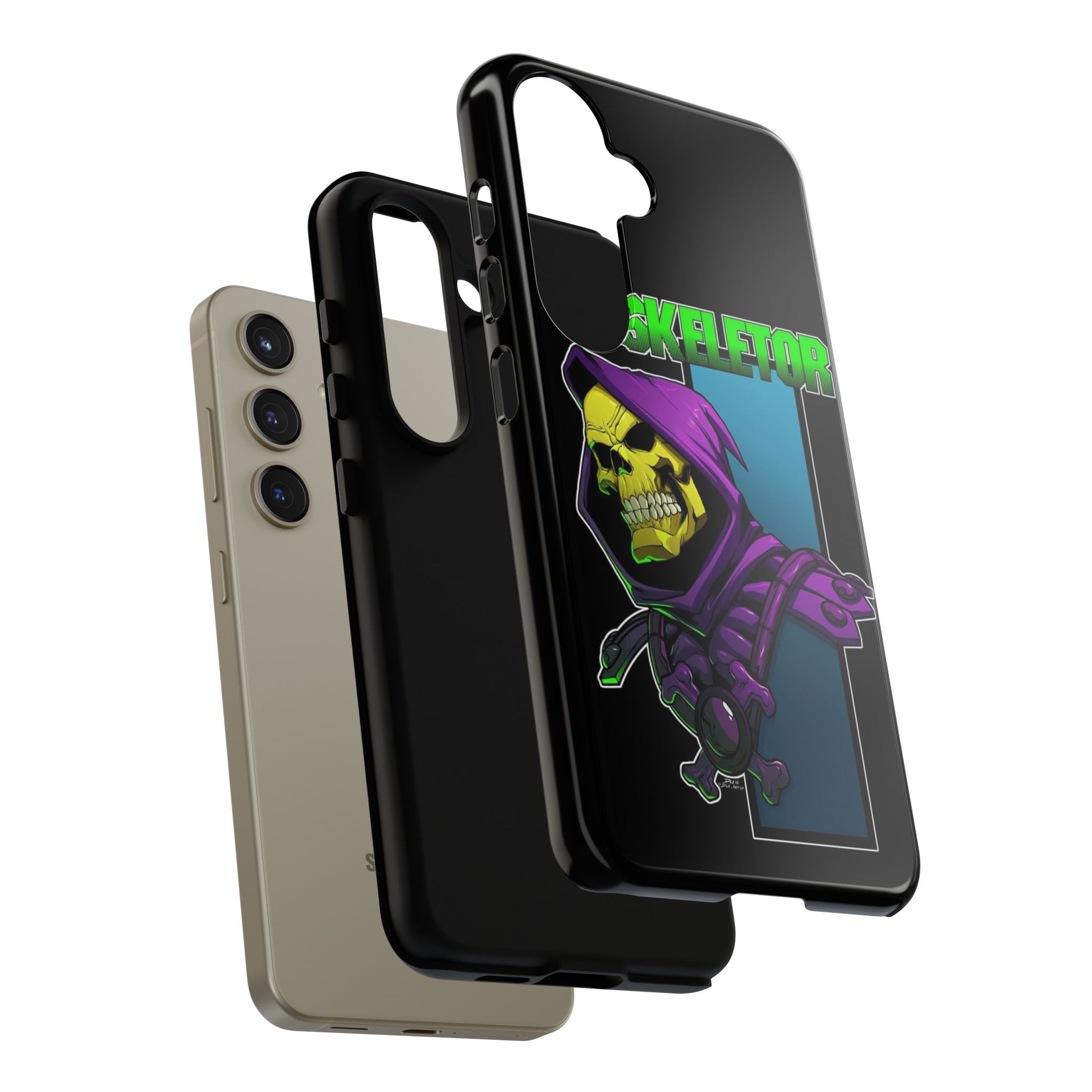 Skeletor Tough Cases for iPhones, Samsung, and Pixel