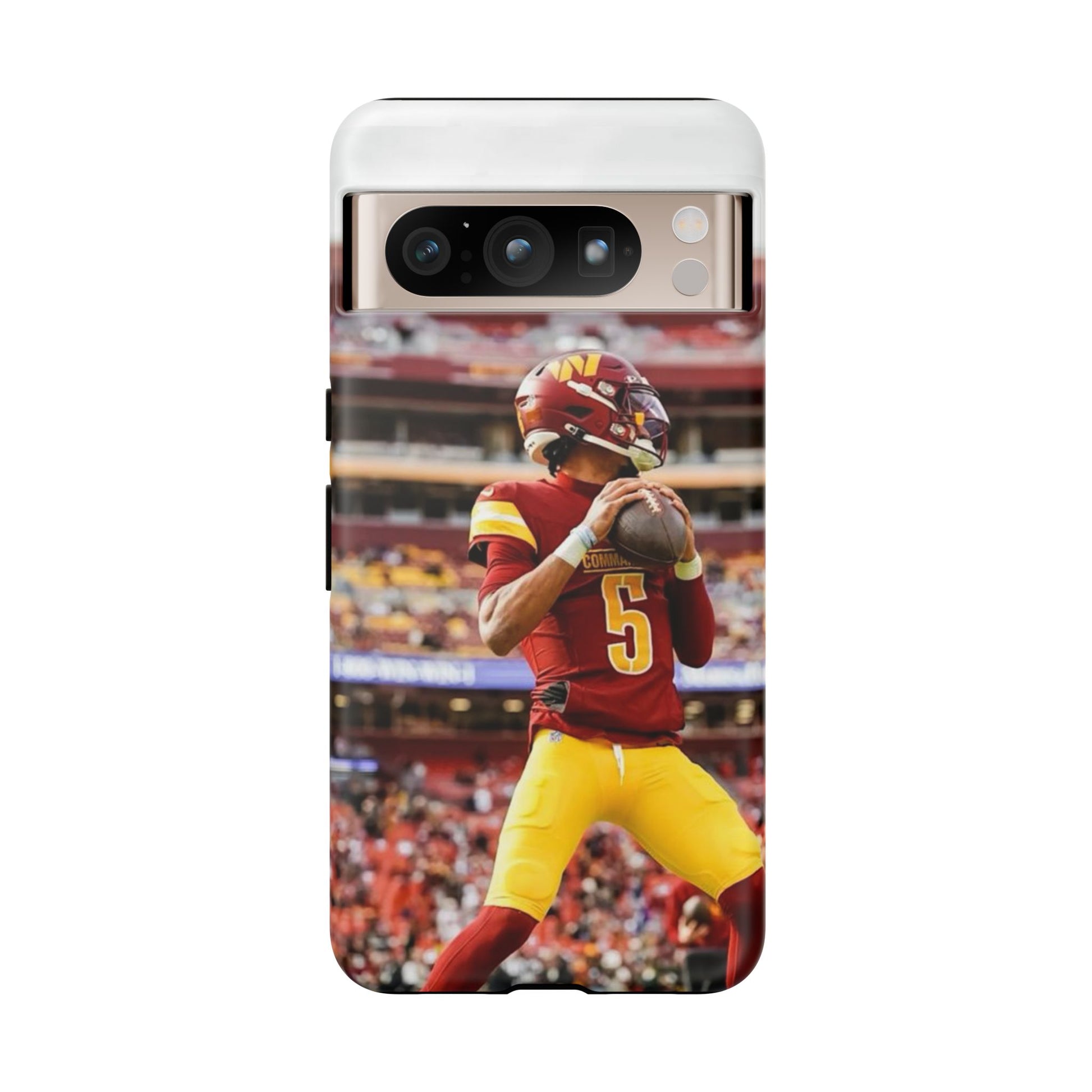 Jayden Daniels Washington Football Tough Cases for iPhones, Samsung, and Pixel