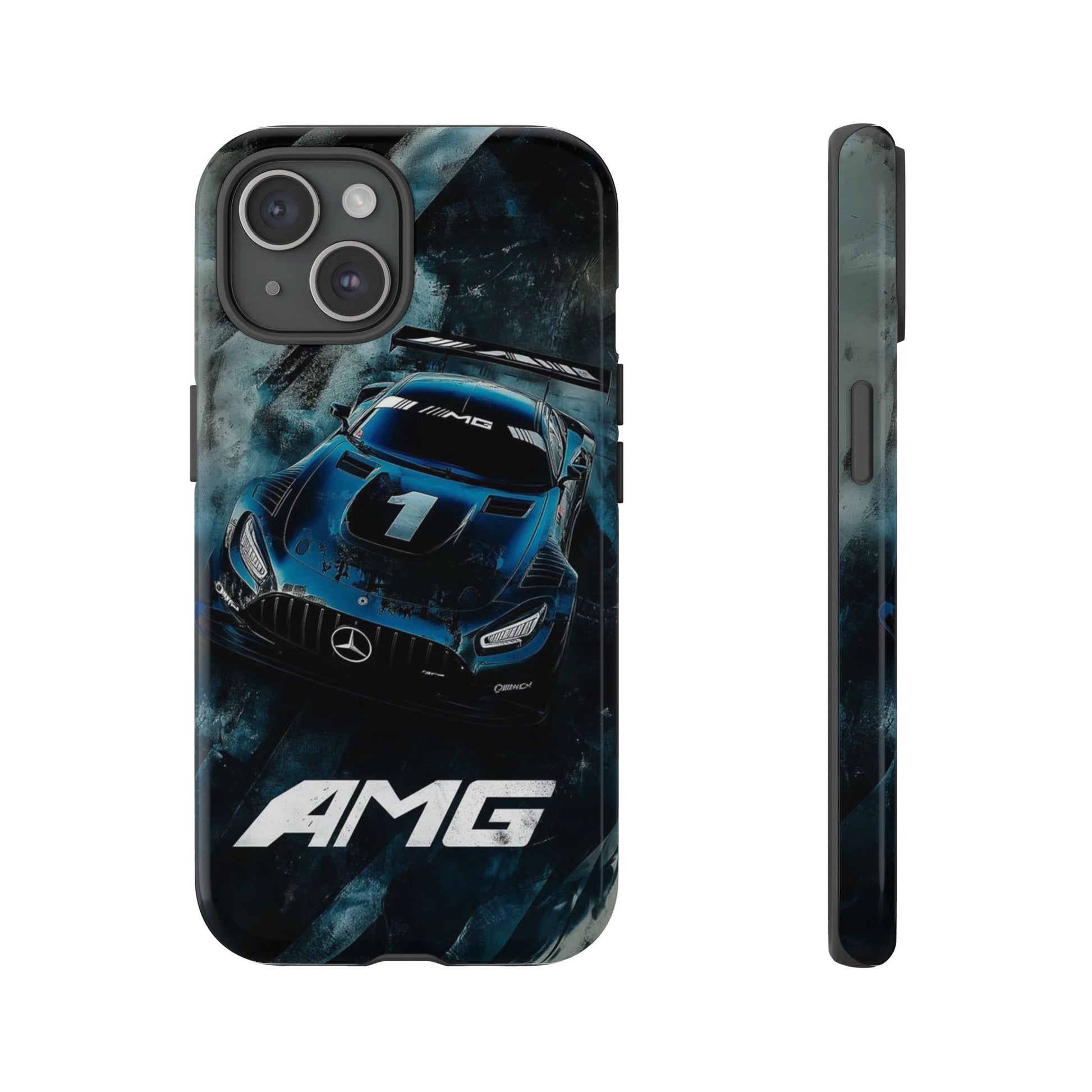 Mercedes AMG Racing Car Tough Cases for iPhones, Samsung, and Pixel