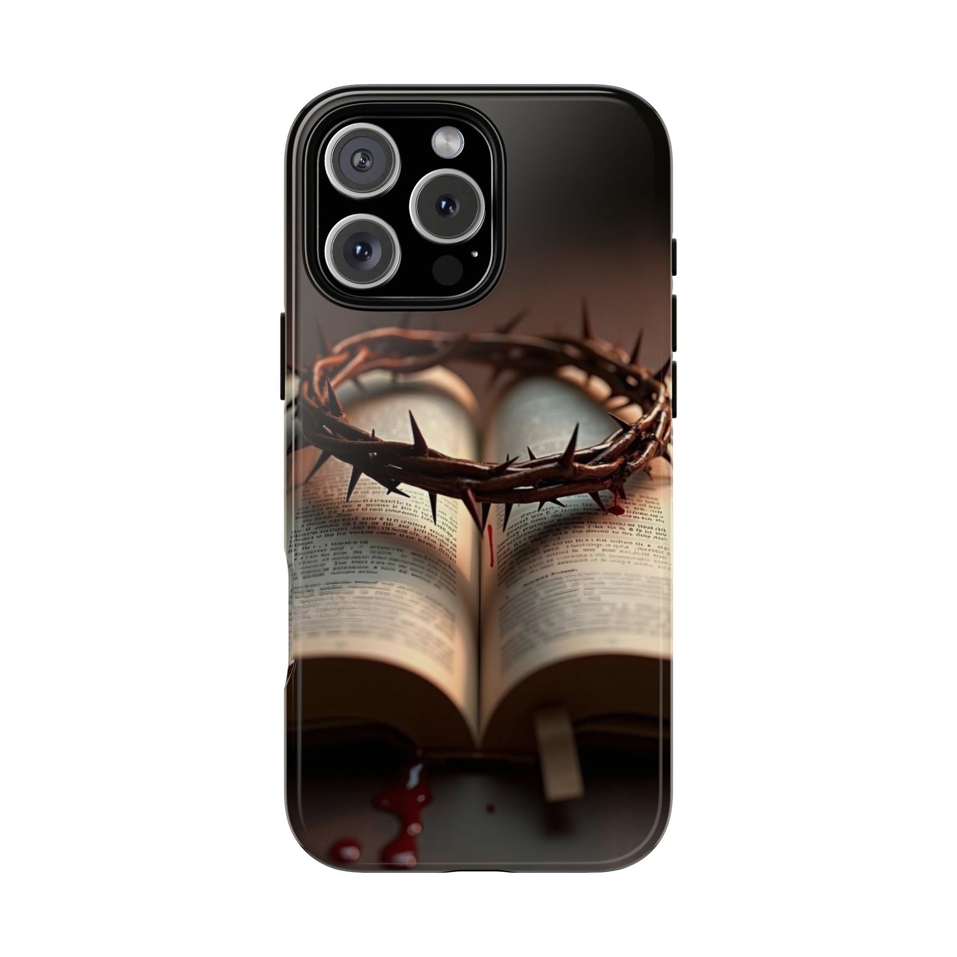 Crown of Thorns and Bible Christian Tough Cases for iPhones, Samsung, and Pixel