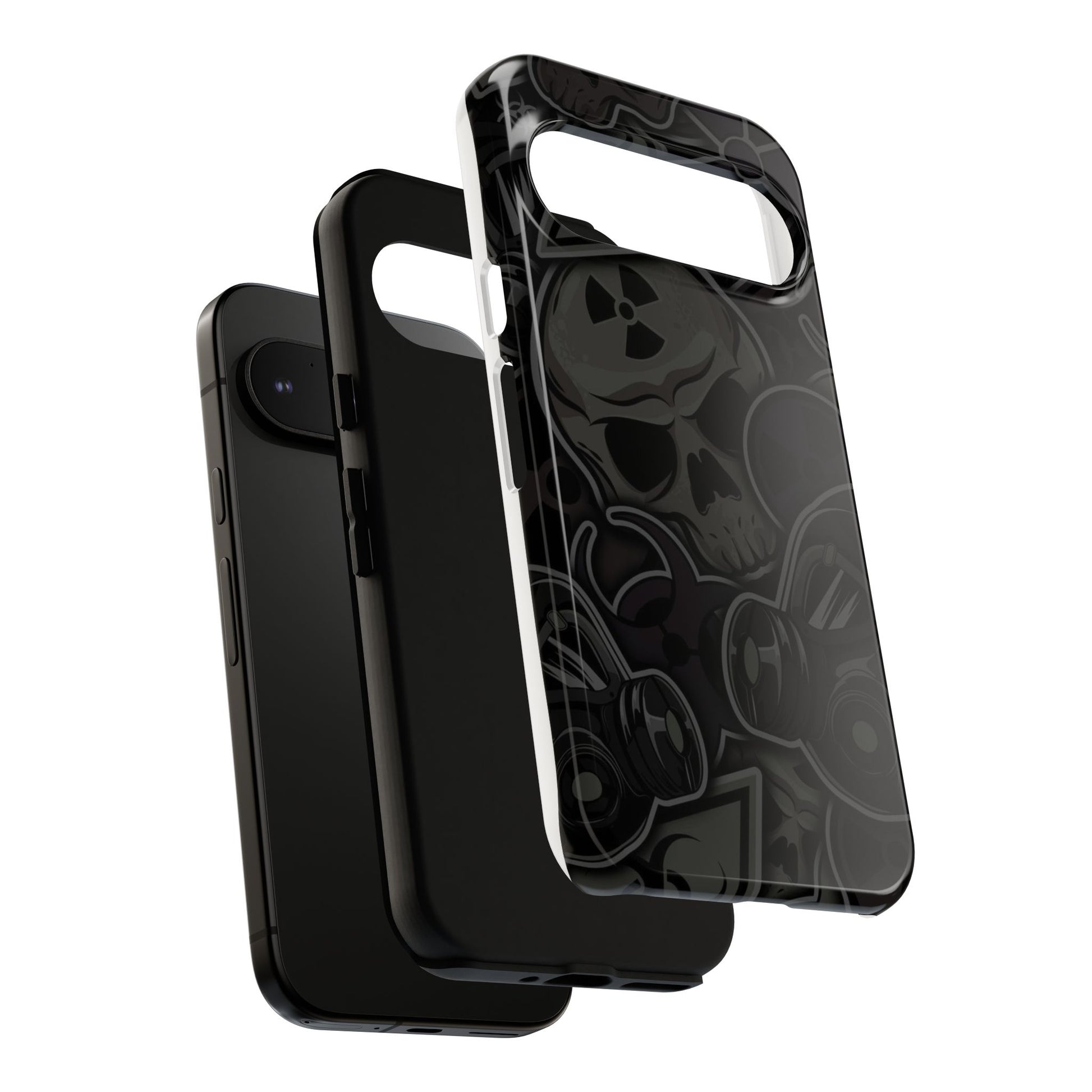 Tough Cases Phone Case, Edgy Skull Design Phone Cover, Gothic Cell Phone Shell