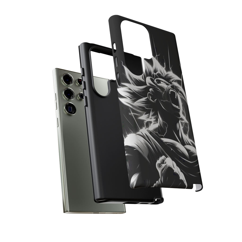 Anime Saiyan Rage Dragon ball Z Tough Cases for iPhones, Samsung, and Pixel