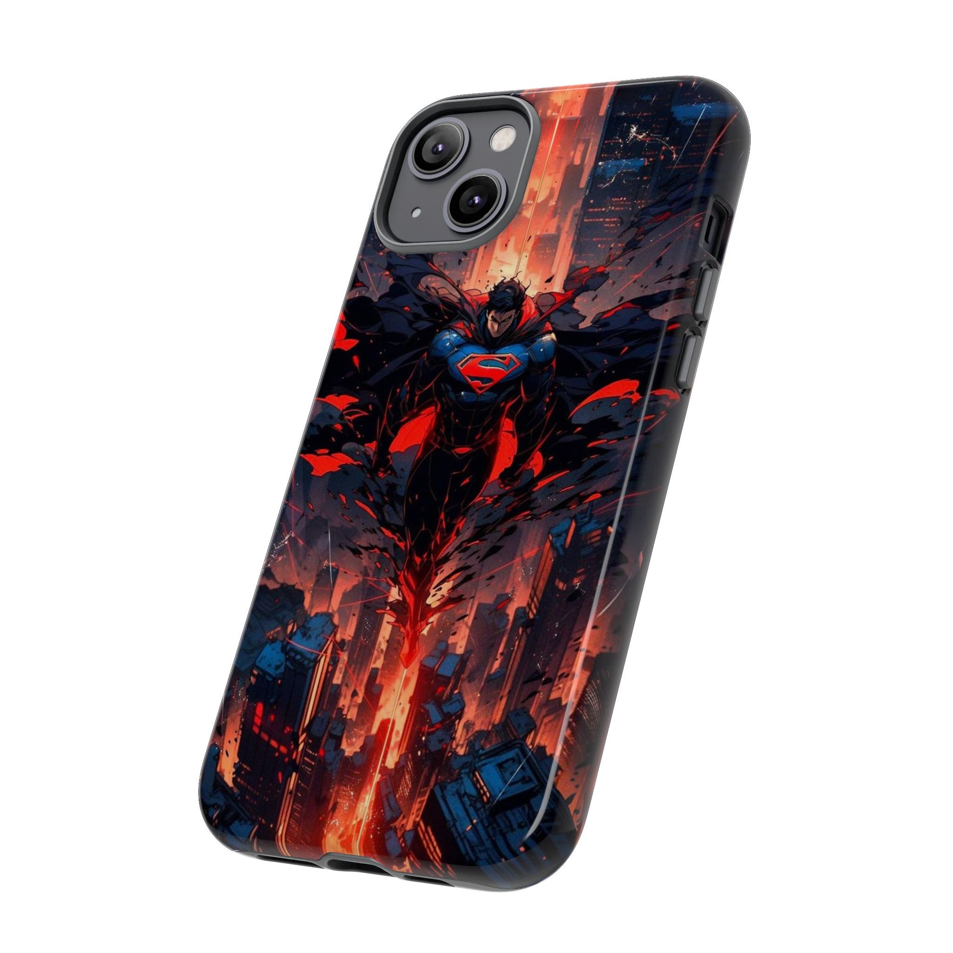 Anime Superman Tough Cases for iPhones, Samsung, and Pixel