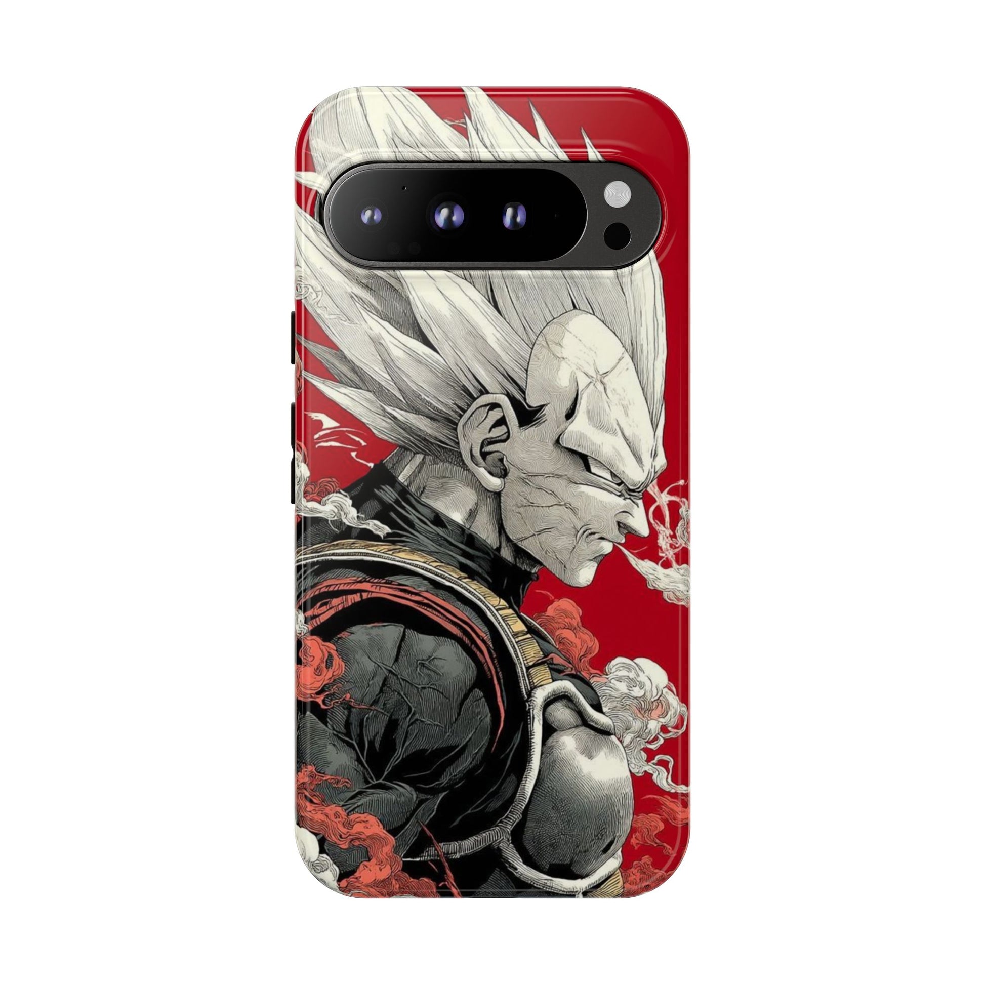 Dragon Ball Z Vegeta Anime Tough Cases for iPhones, Samsung, and Pixel