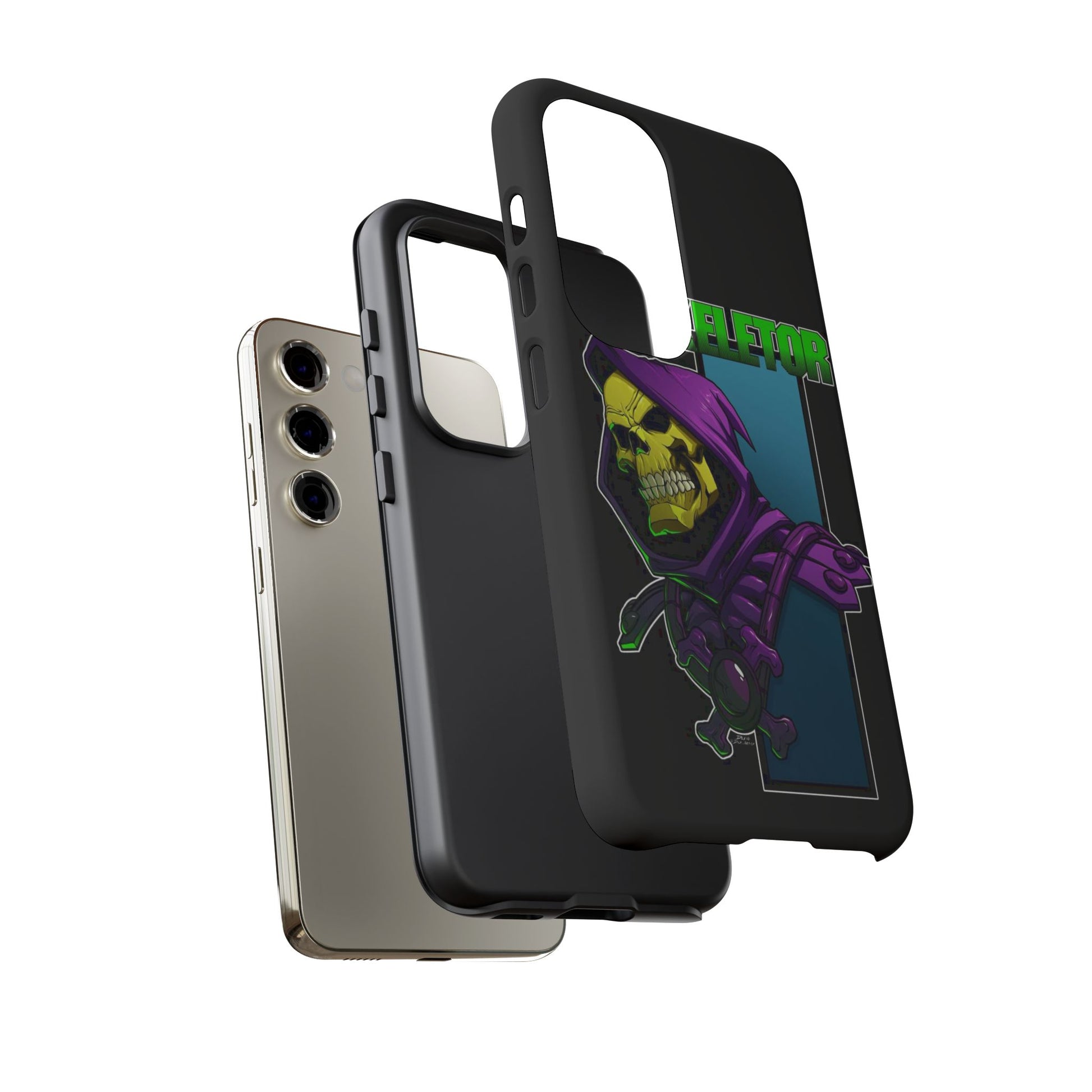 Skeletor Tough Cases for iPhones, Samsung, and Pixel