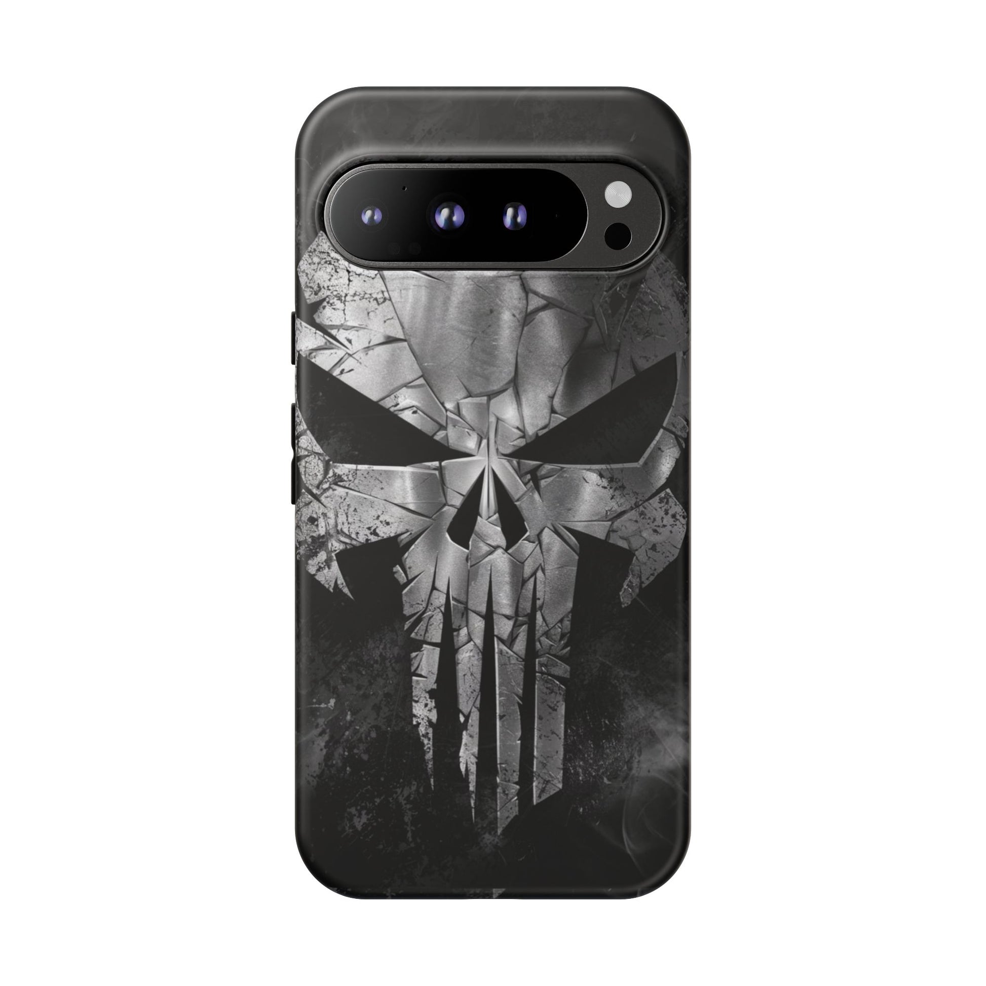 The Punisher Logo Art Tough Cases for iPhones, Samsung, and Pixel