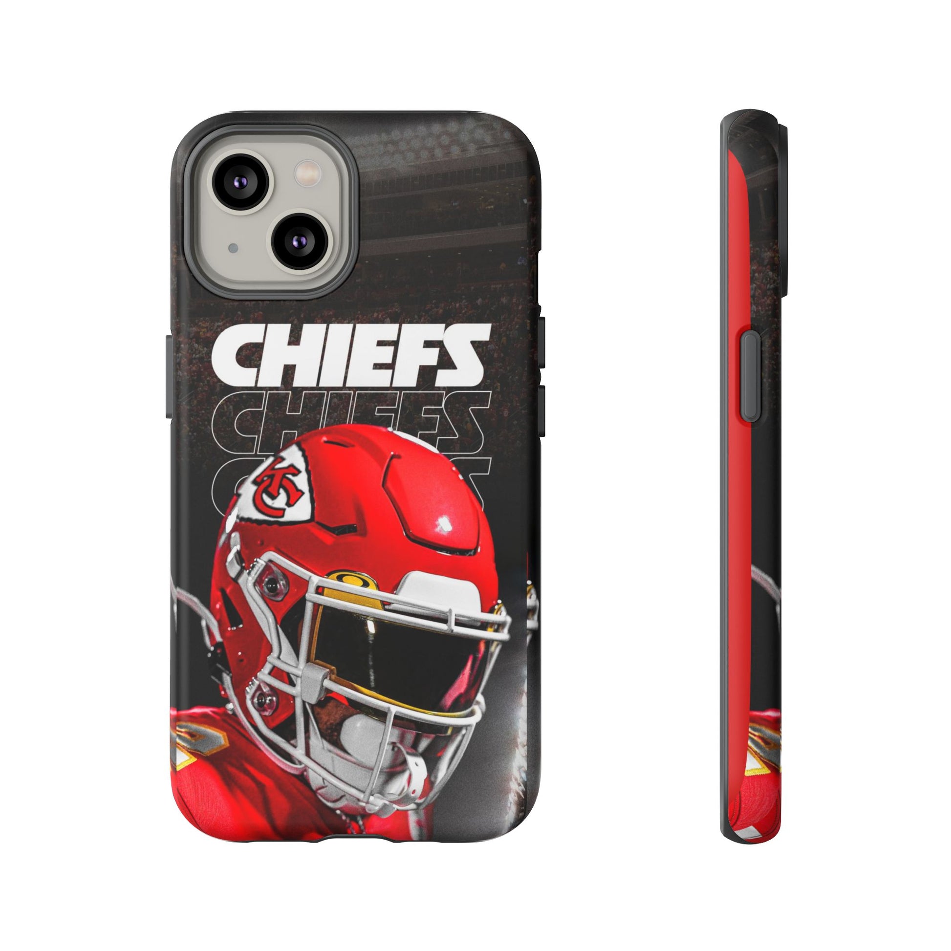 Kansas City Chiefs Football Helmet Logo Tough Cases for iPhones, Samsung, and Pixel