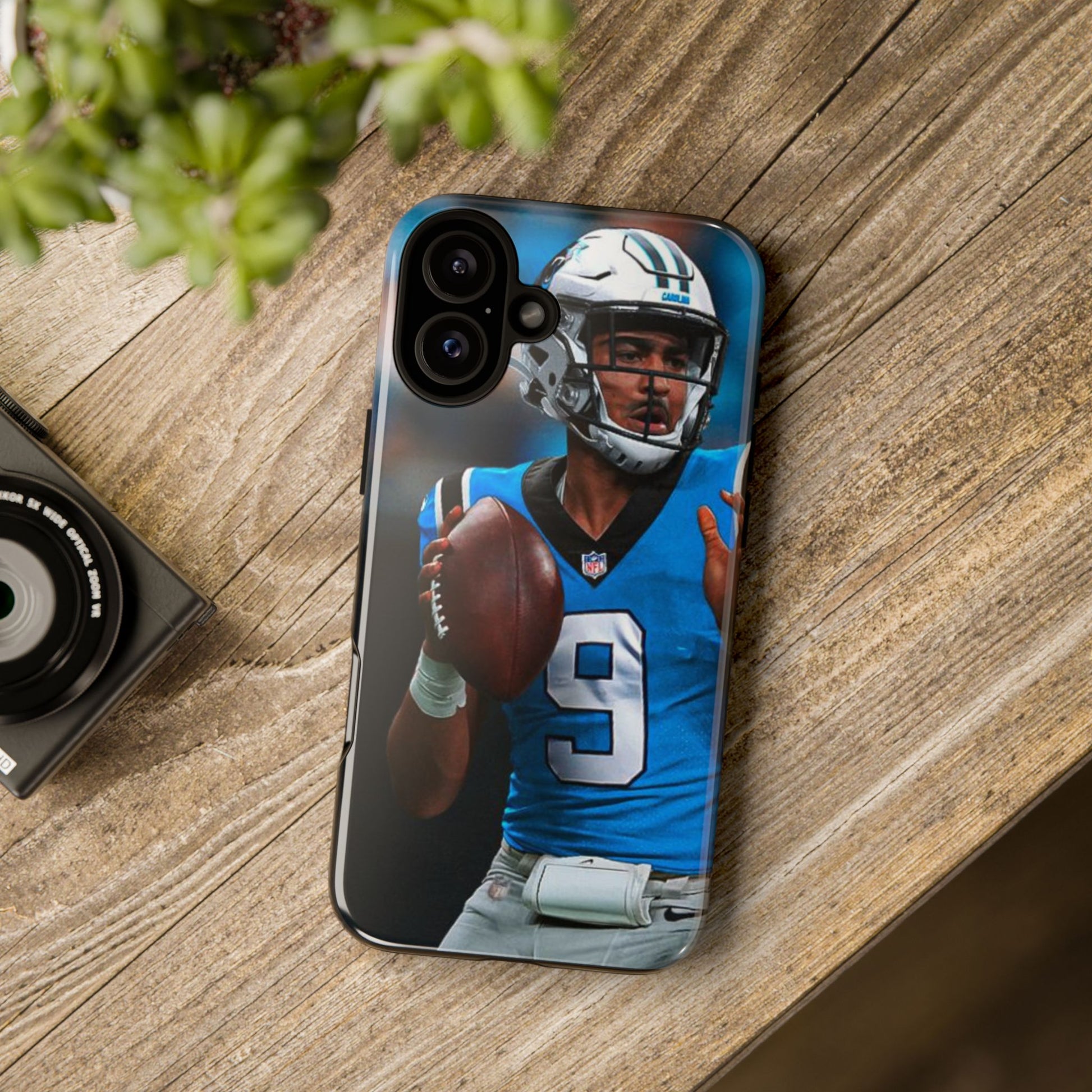 Carolina Panthers Bryce Young Football Tough Cases for iPhones, Samsung, and Pixel
